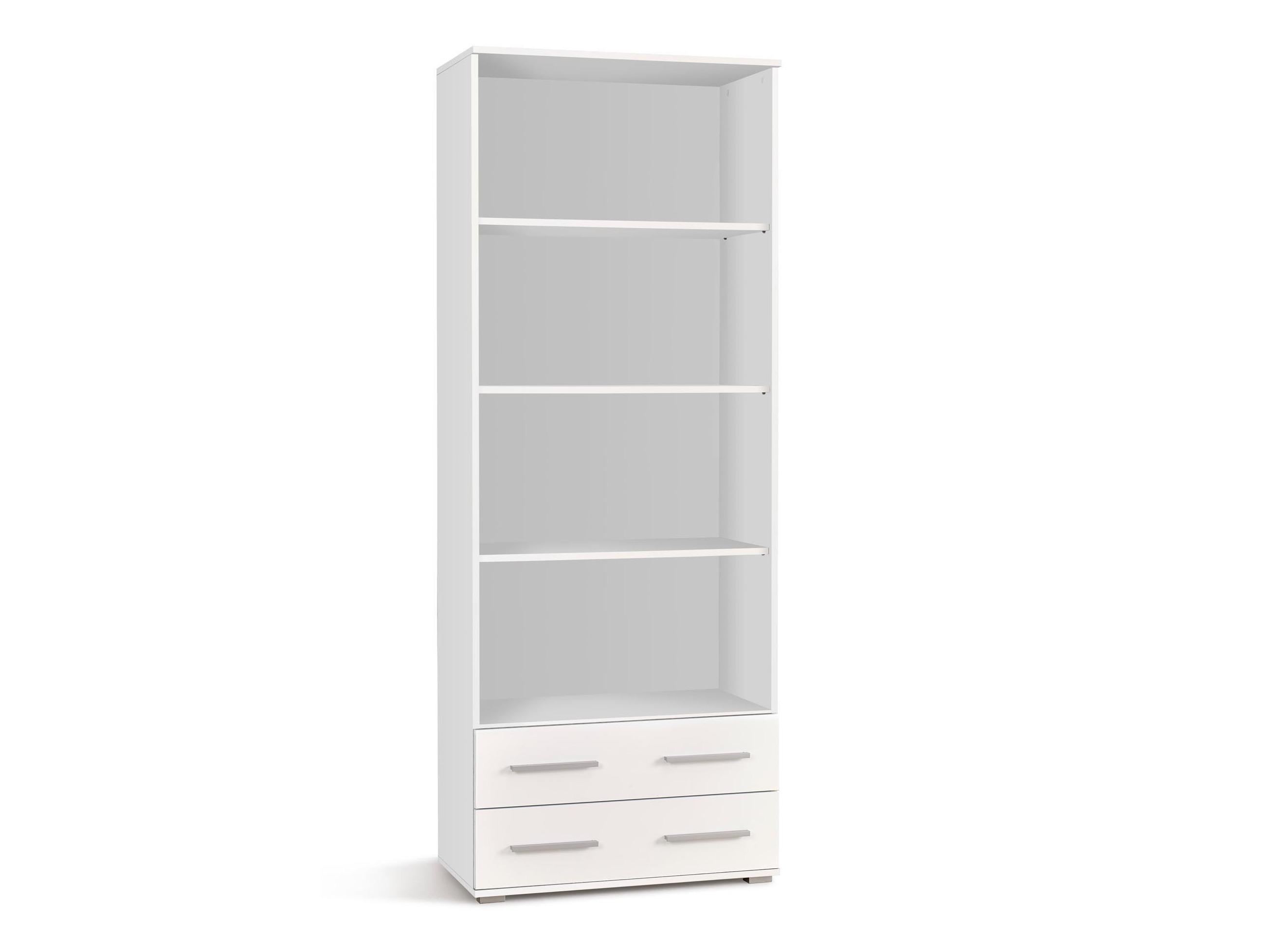 Bookcase Cirveso 108 (White + Glossy white)