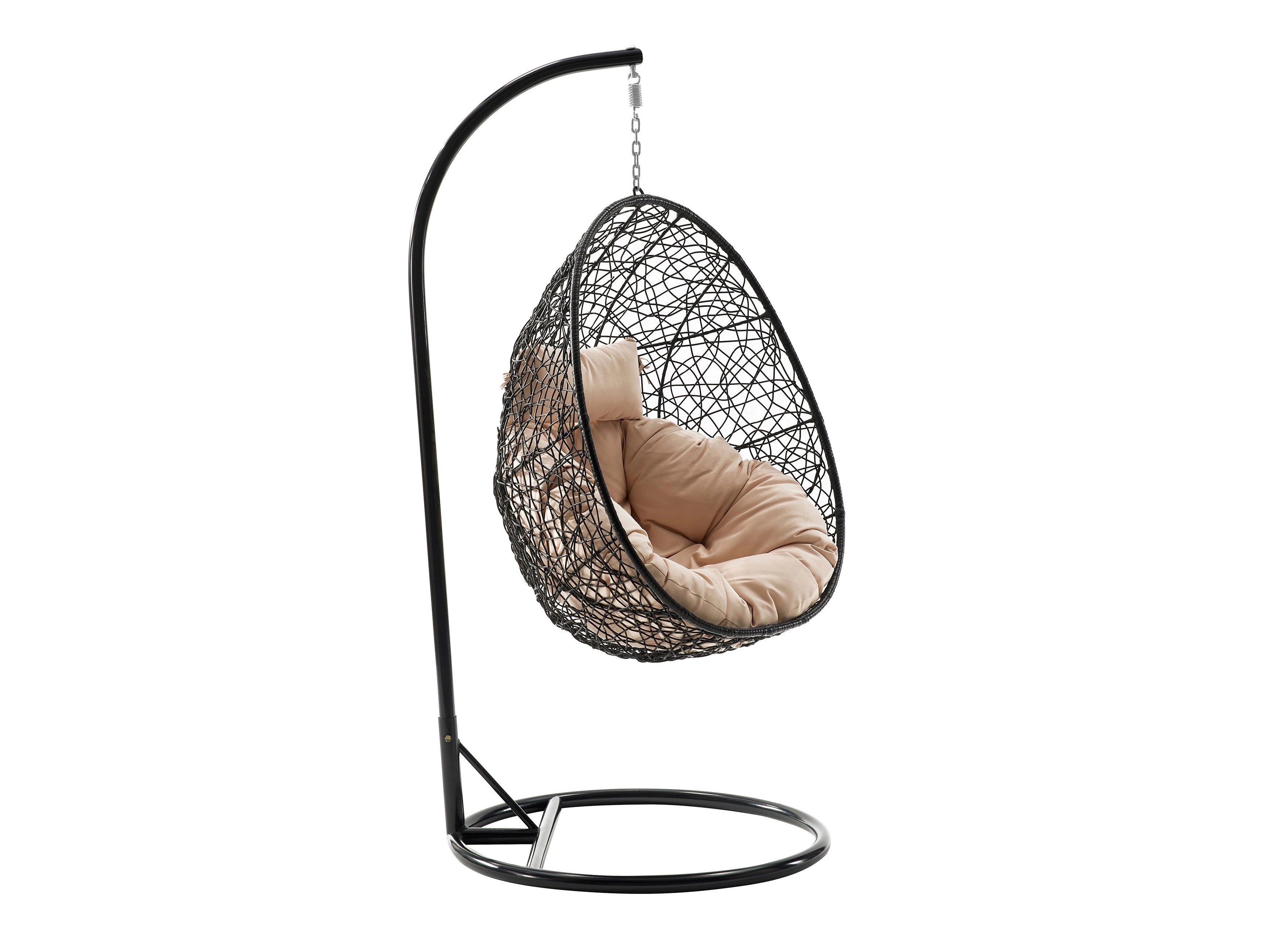 Hanging chair Comfivo 505 (Black + Cream)