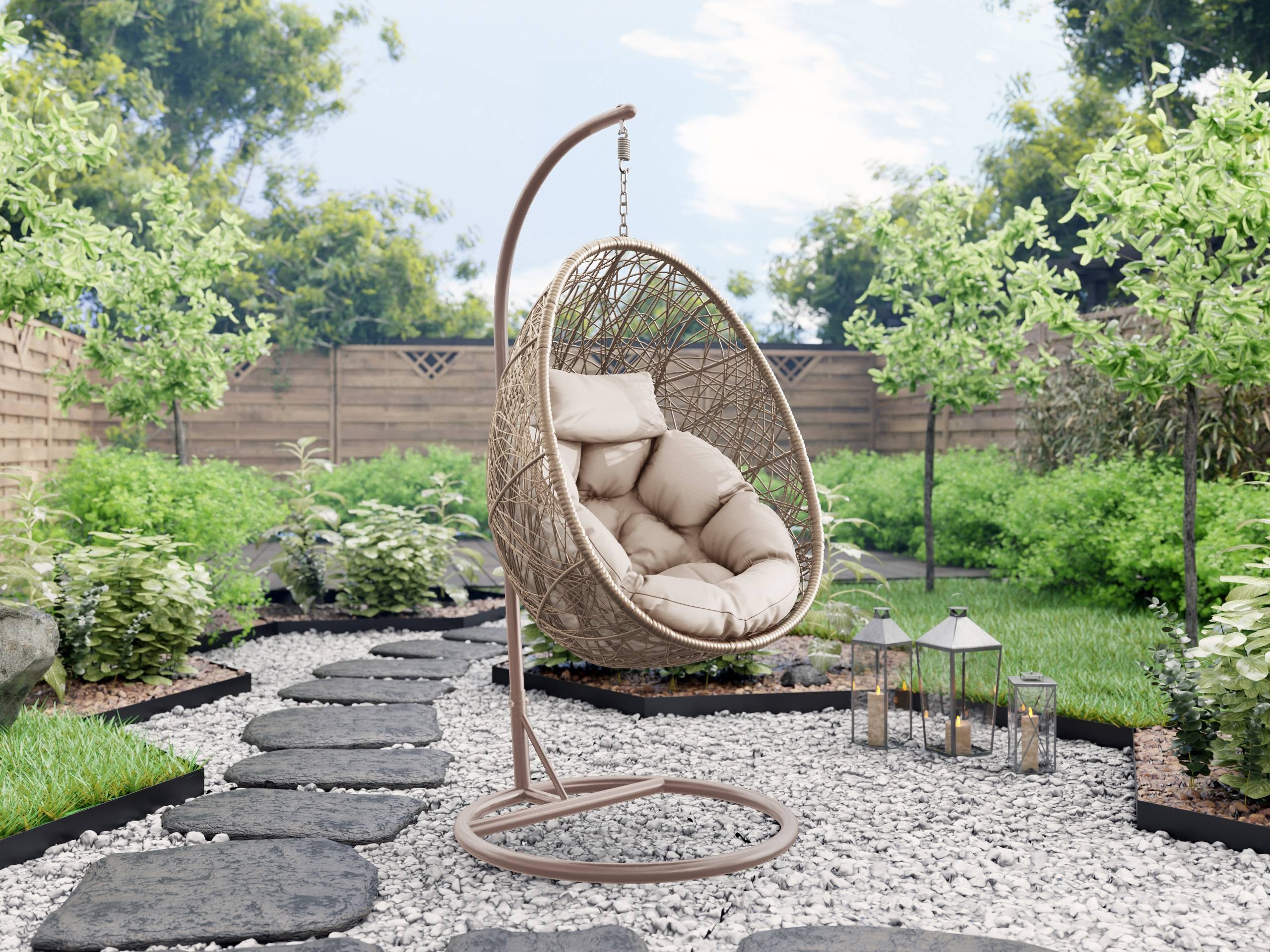 Hanging chair Comfivo Undtudo (Beige)