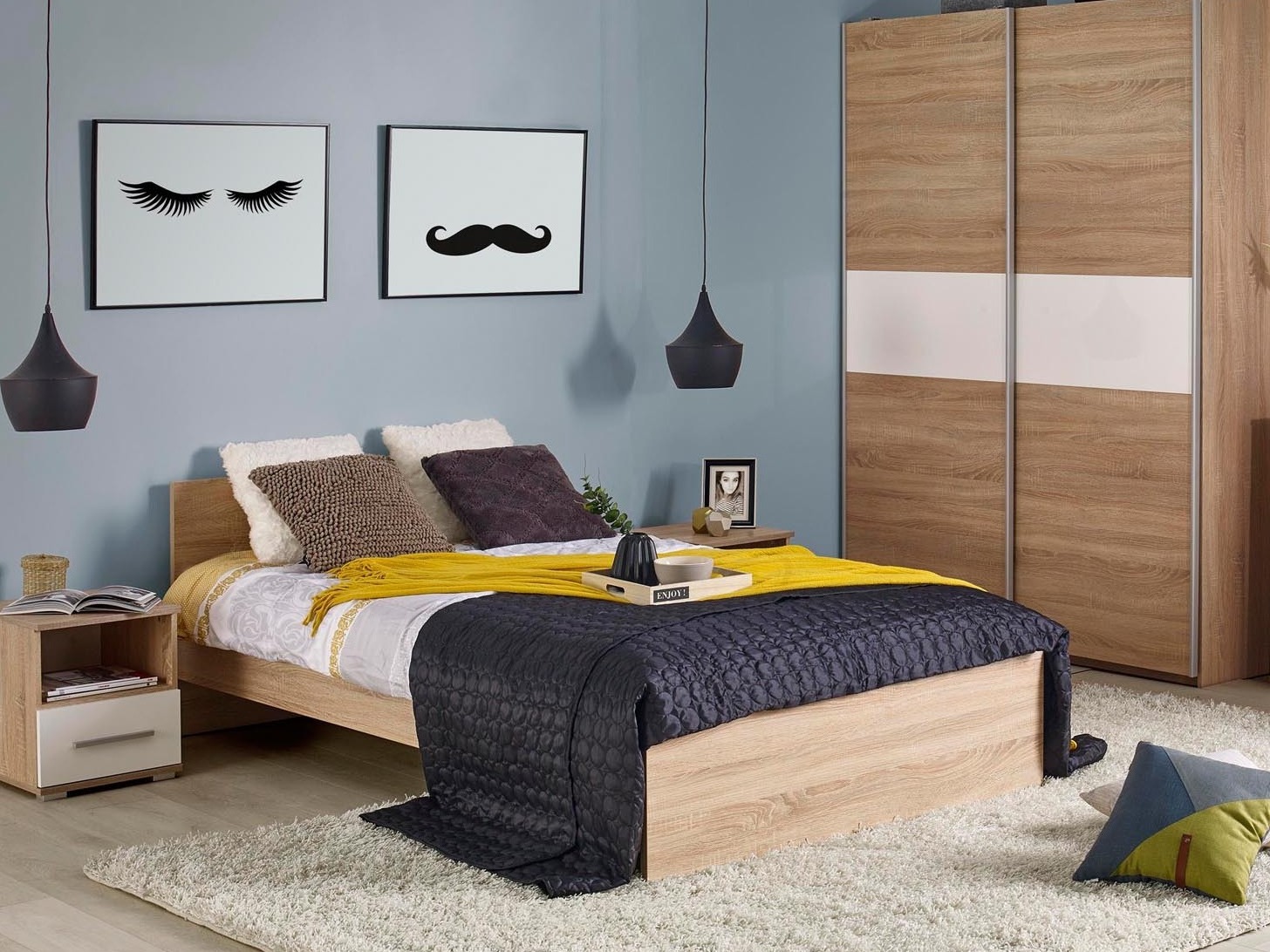 Bed Cirveso 105 (Sonoma oak)