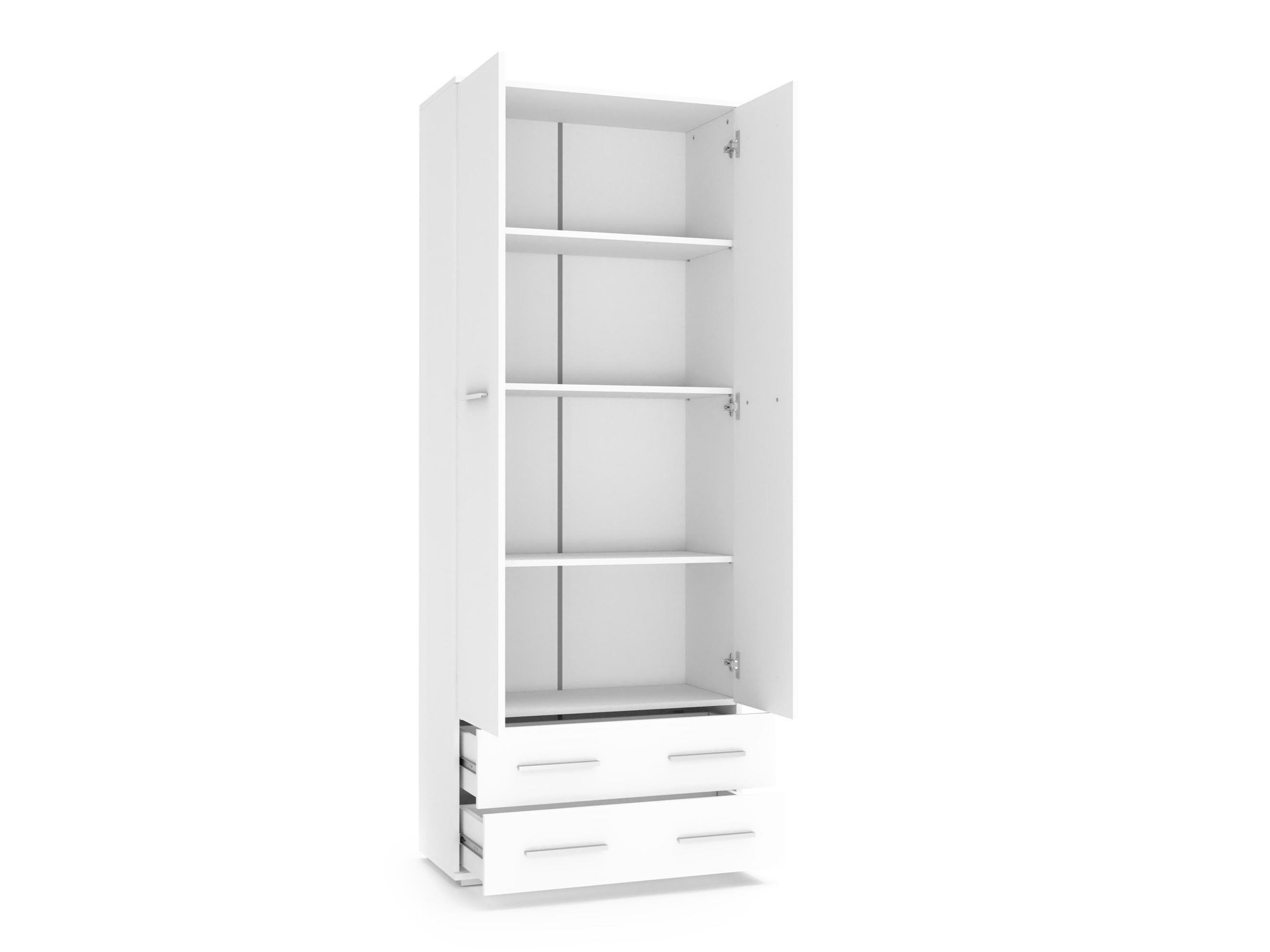 Bookcase Cirveso 107 (Sonoma oak + Glossy white)