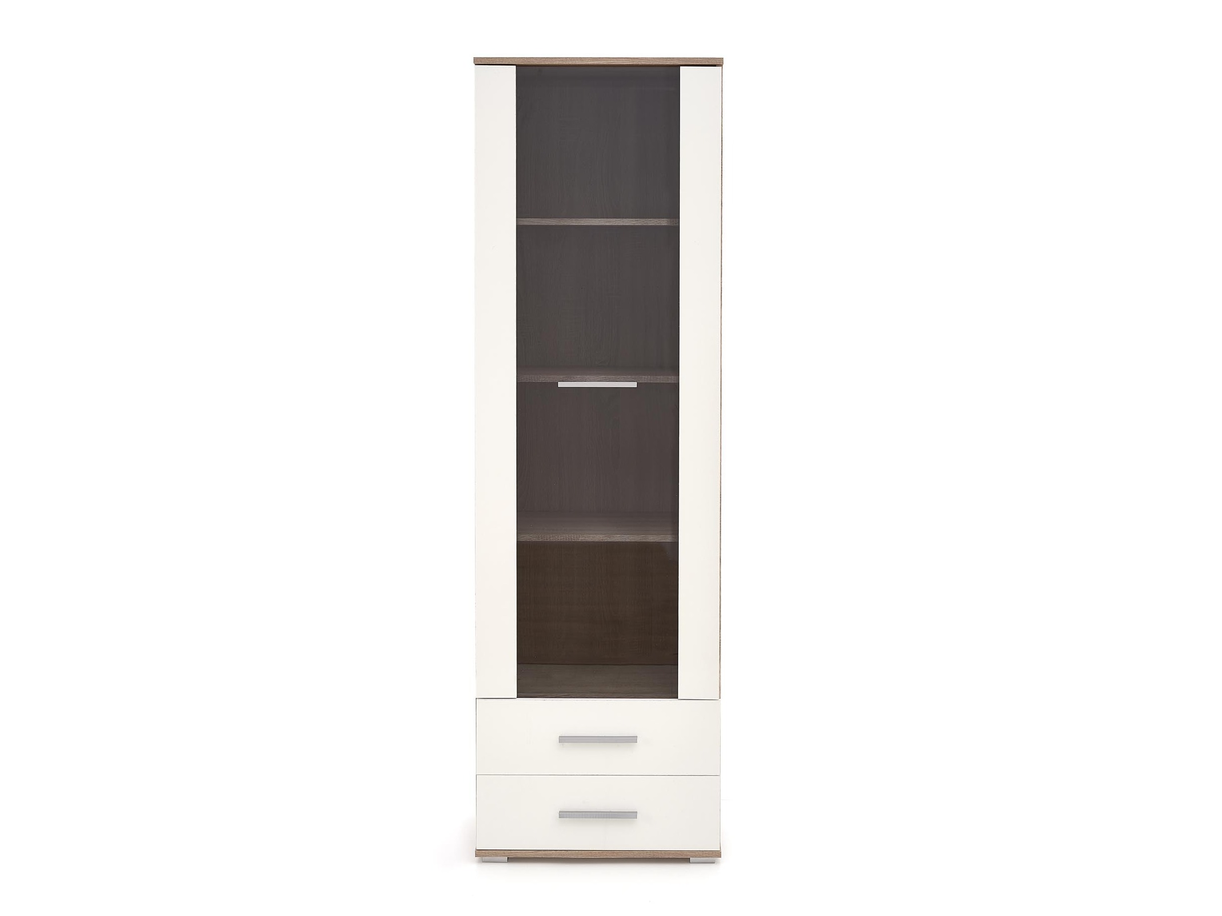 Bookcase Cirveso 116 (Sonoma oak + Glossy white)