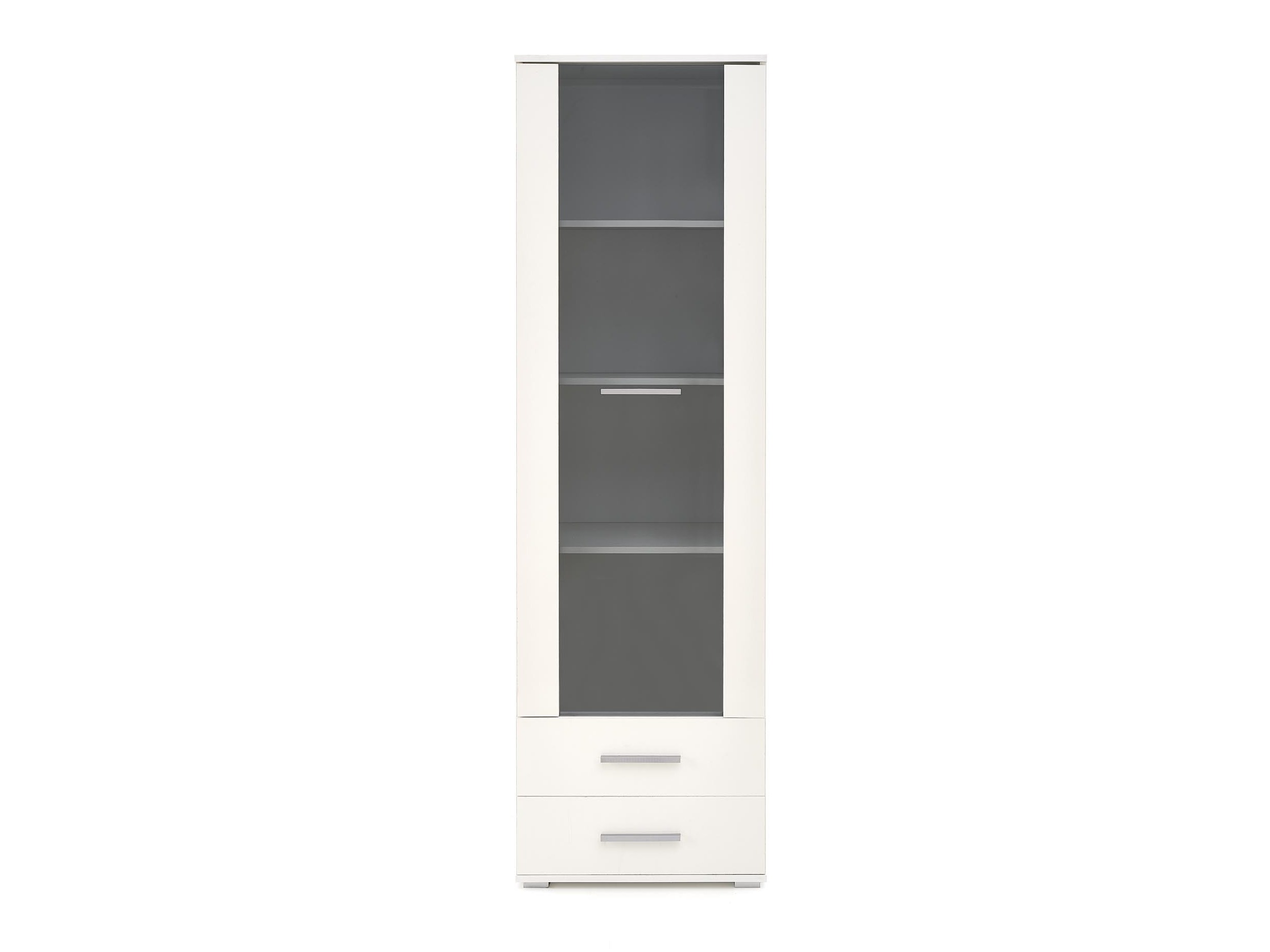 Bookcase Cirveso 116 (White + Glossy white)