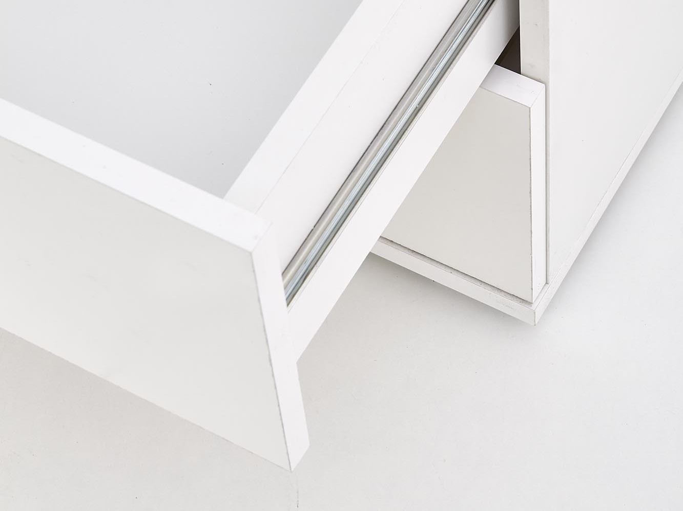 Bookcase Cirveso 116 (White + Glossy white)