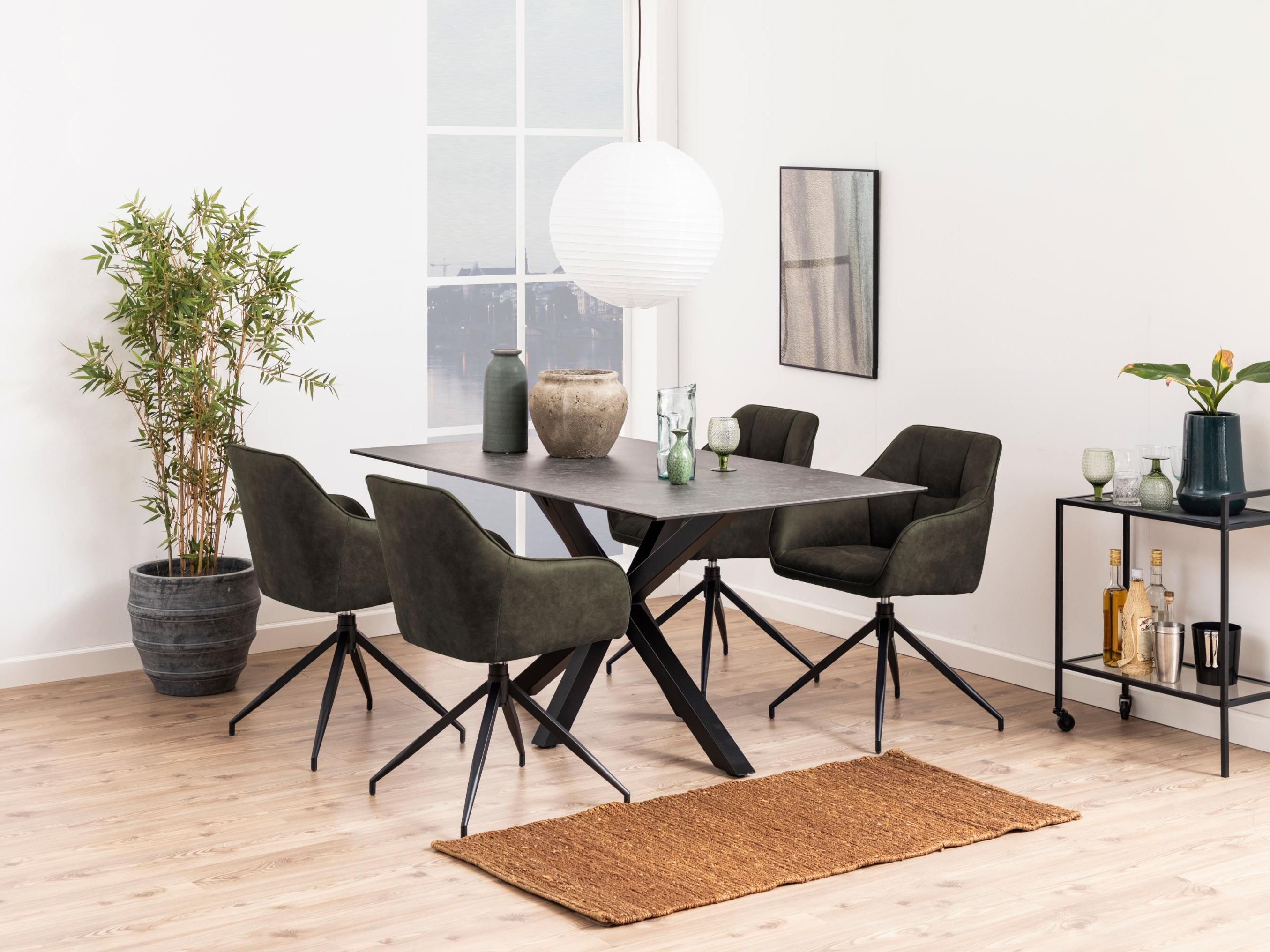 Chair Norsica 494 (Green + Black)