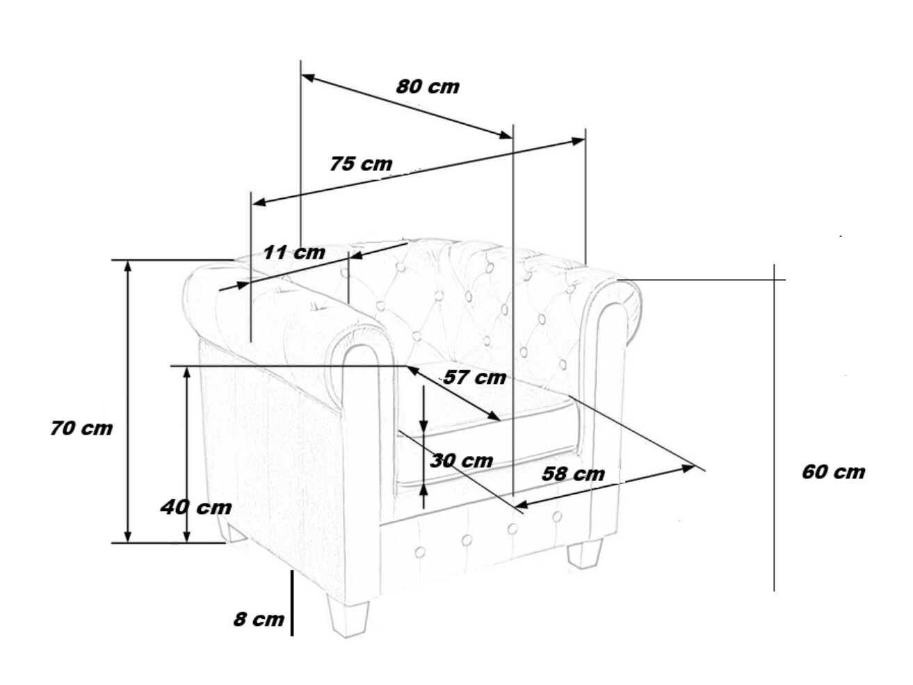 Armchair Houston 2092 (Beige)