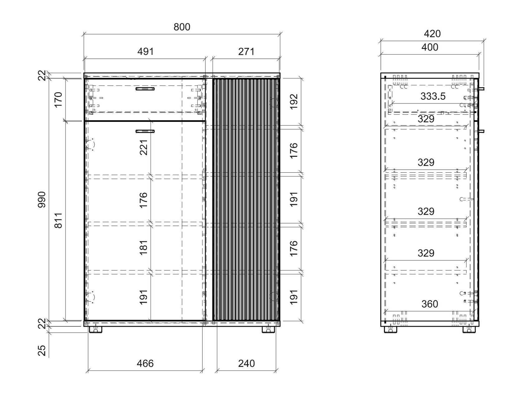 Shoe cabinet Remcale 116