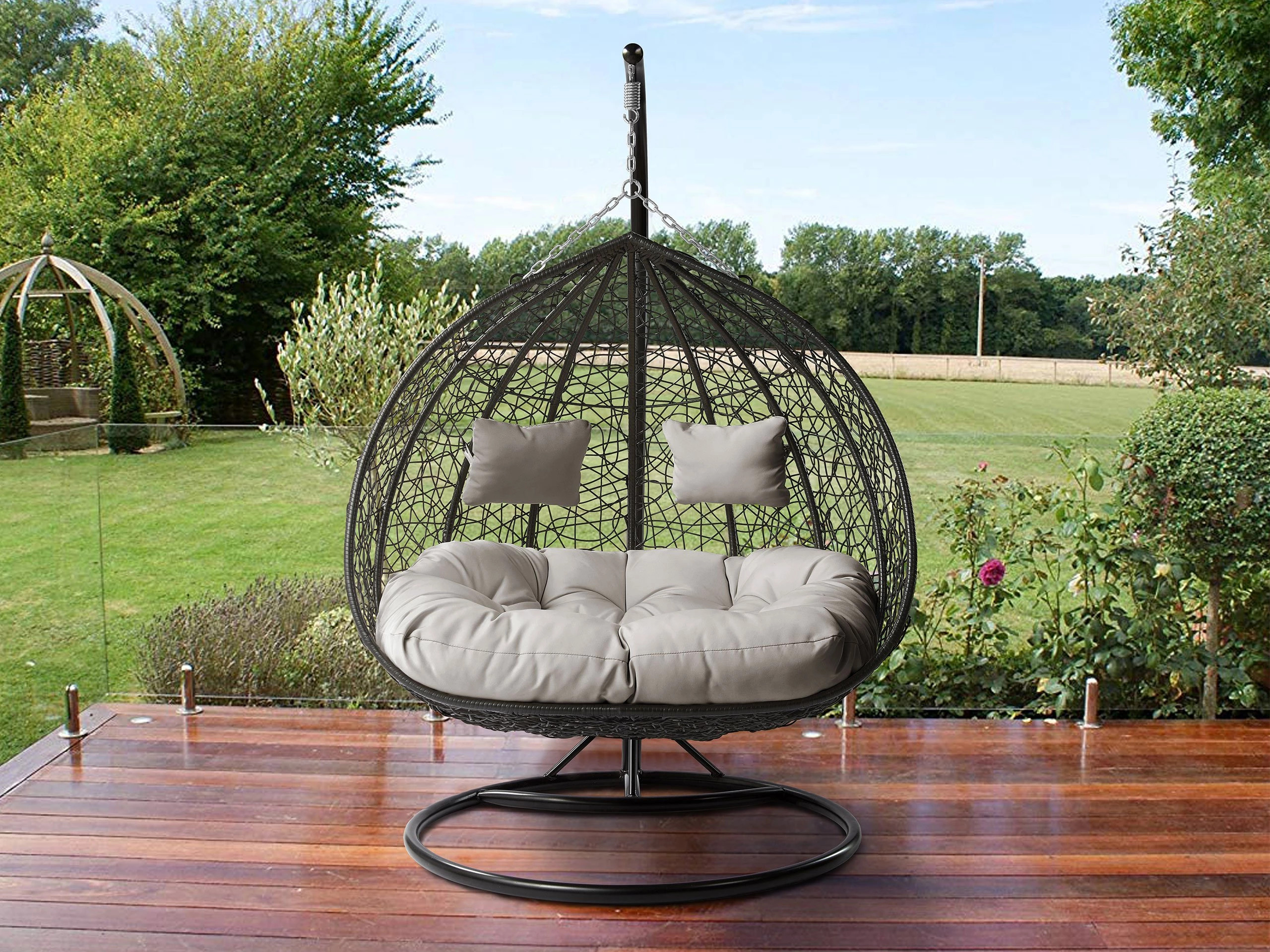 Hanging chair Comfivo Audos (Grey + Light grey)