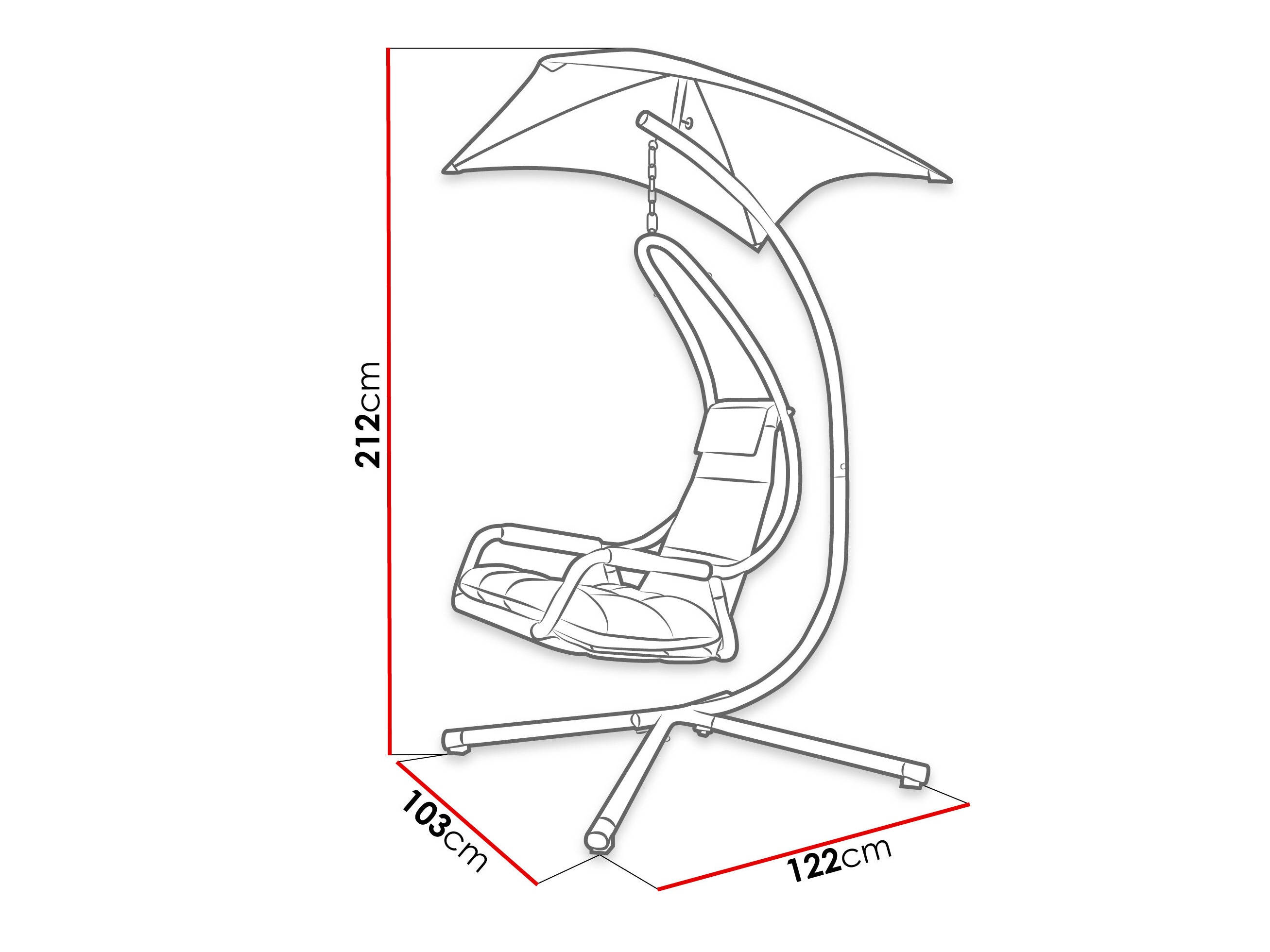 Hanging chair Comfivo Myrtus II