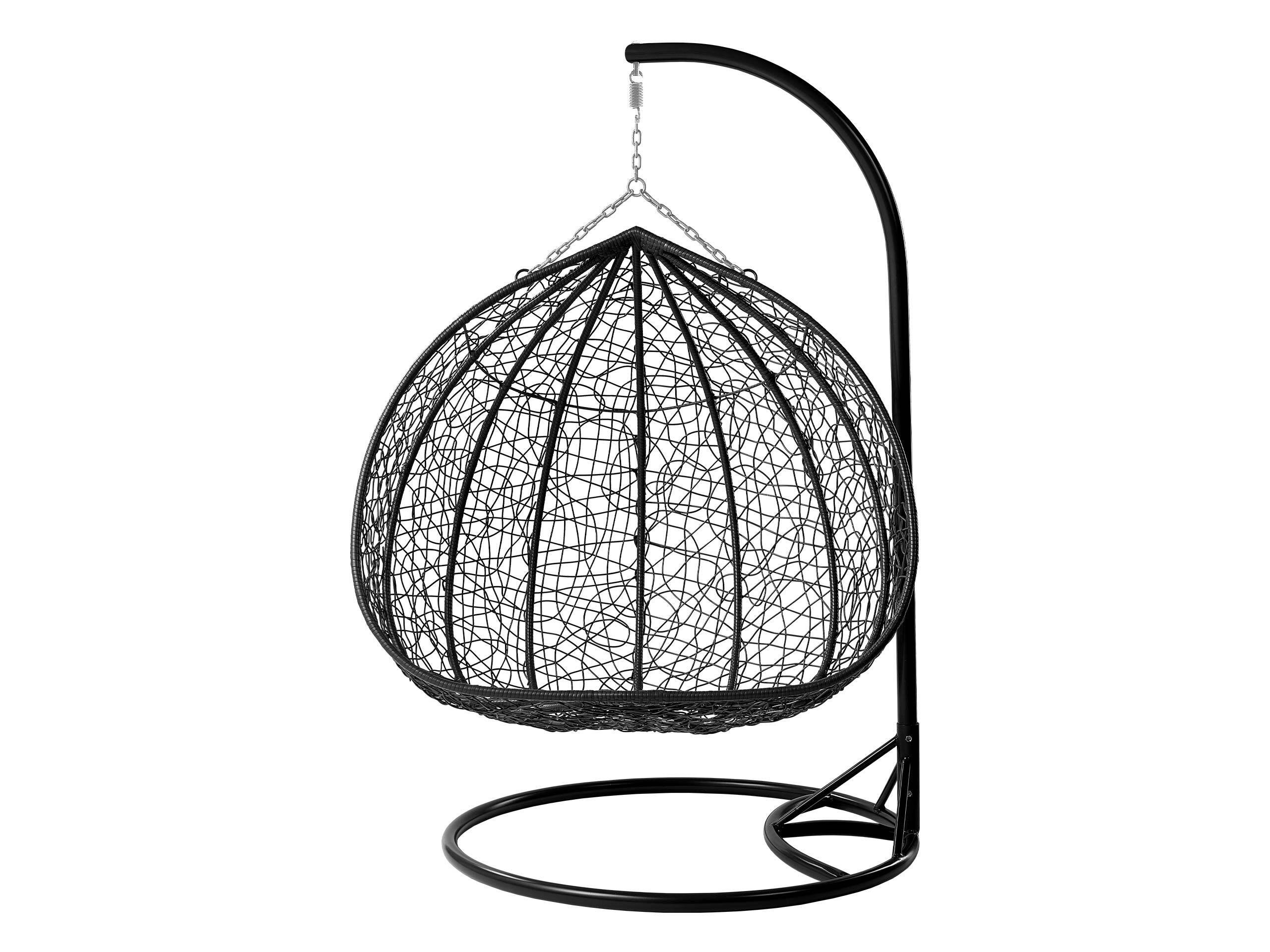 Hanging chair Comfivo Audos (Black + Cream)