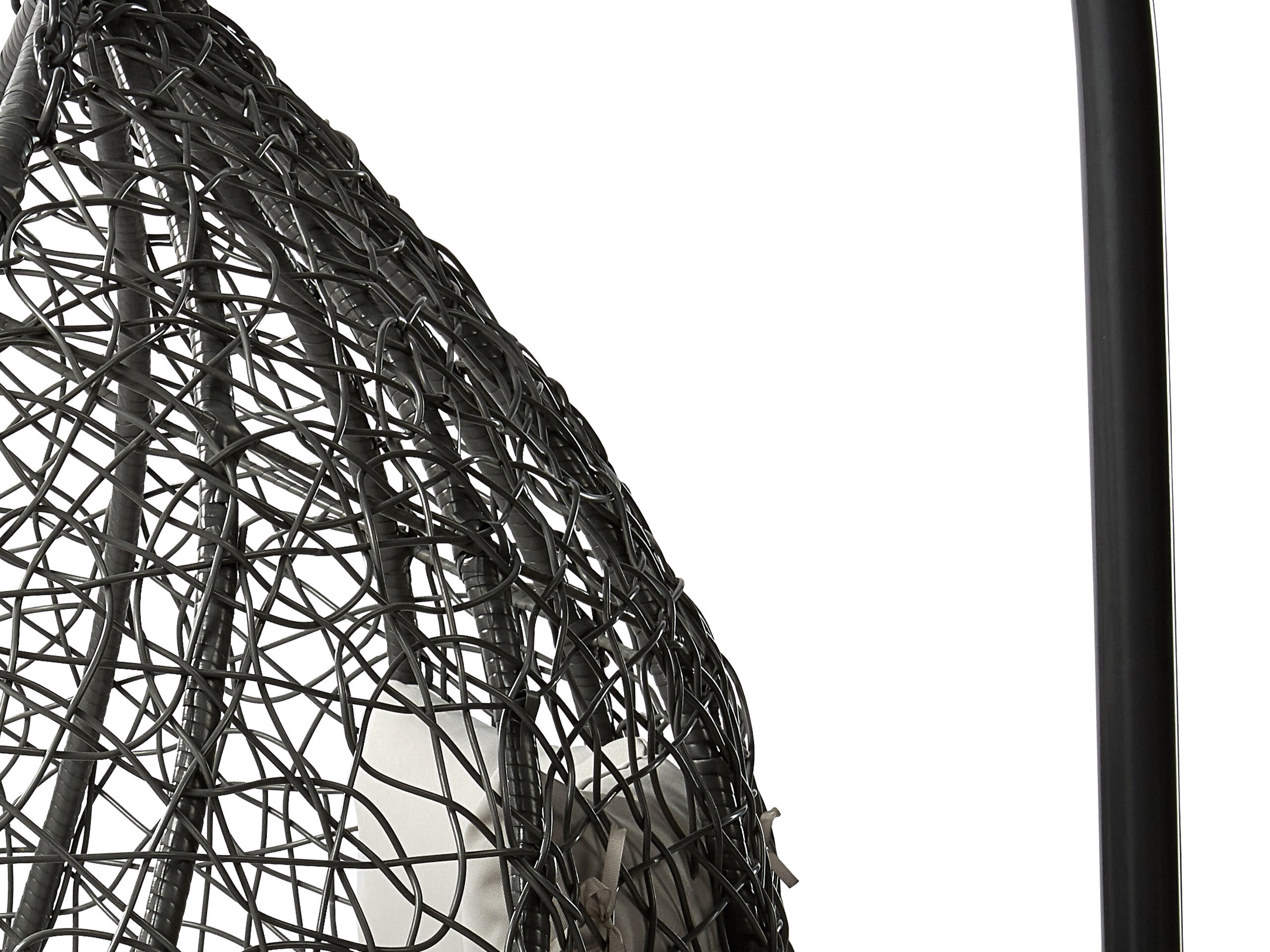Hanging chair Comfivo Audos (Black + Cream)