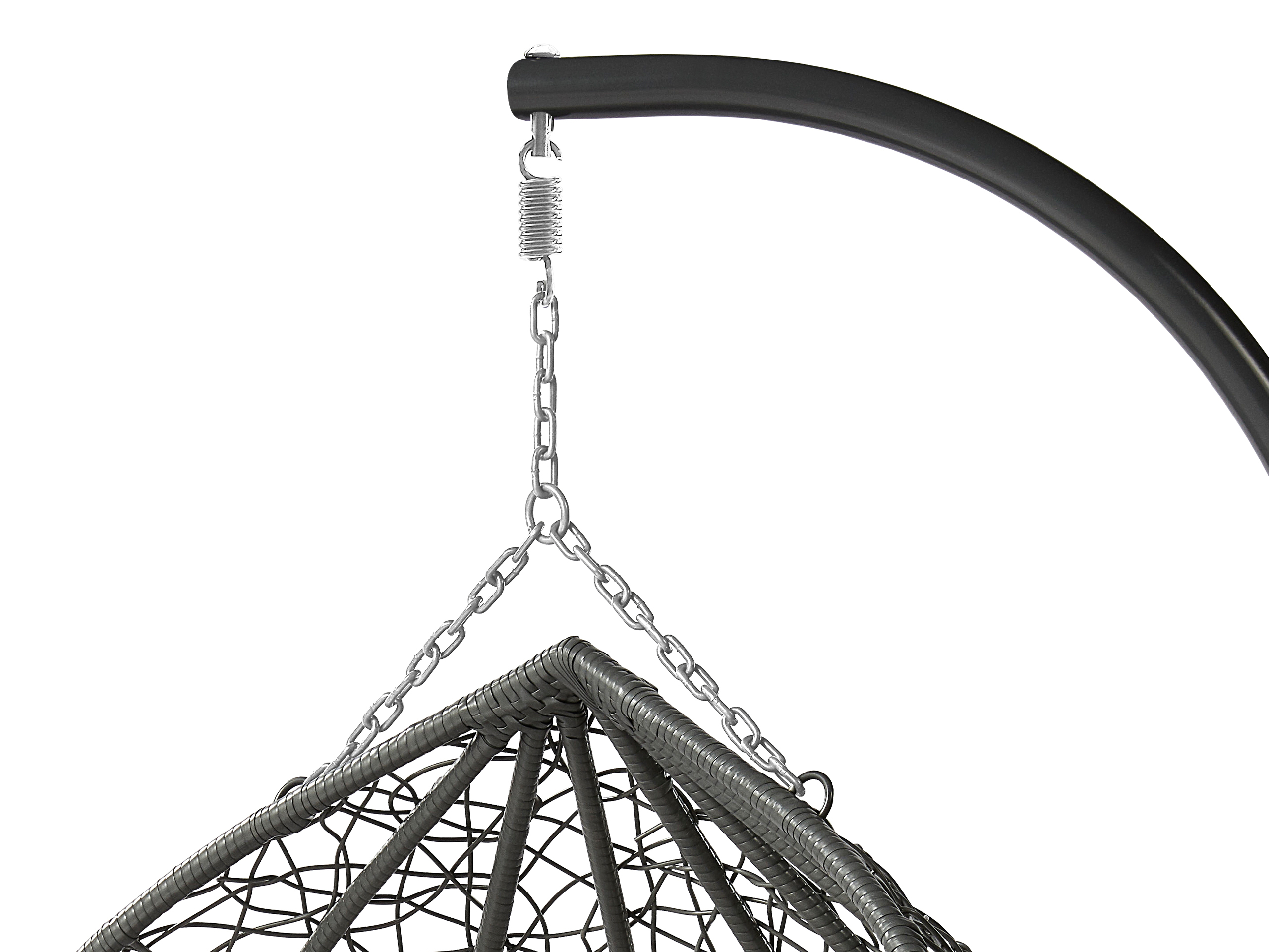 Hanging chair Comfivo Audos (Black + Cream)