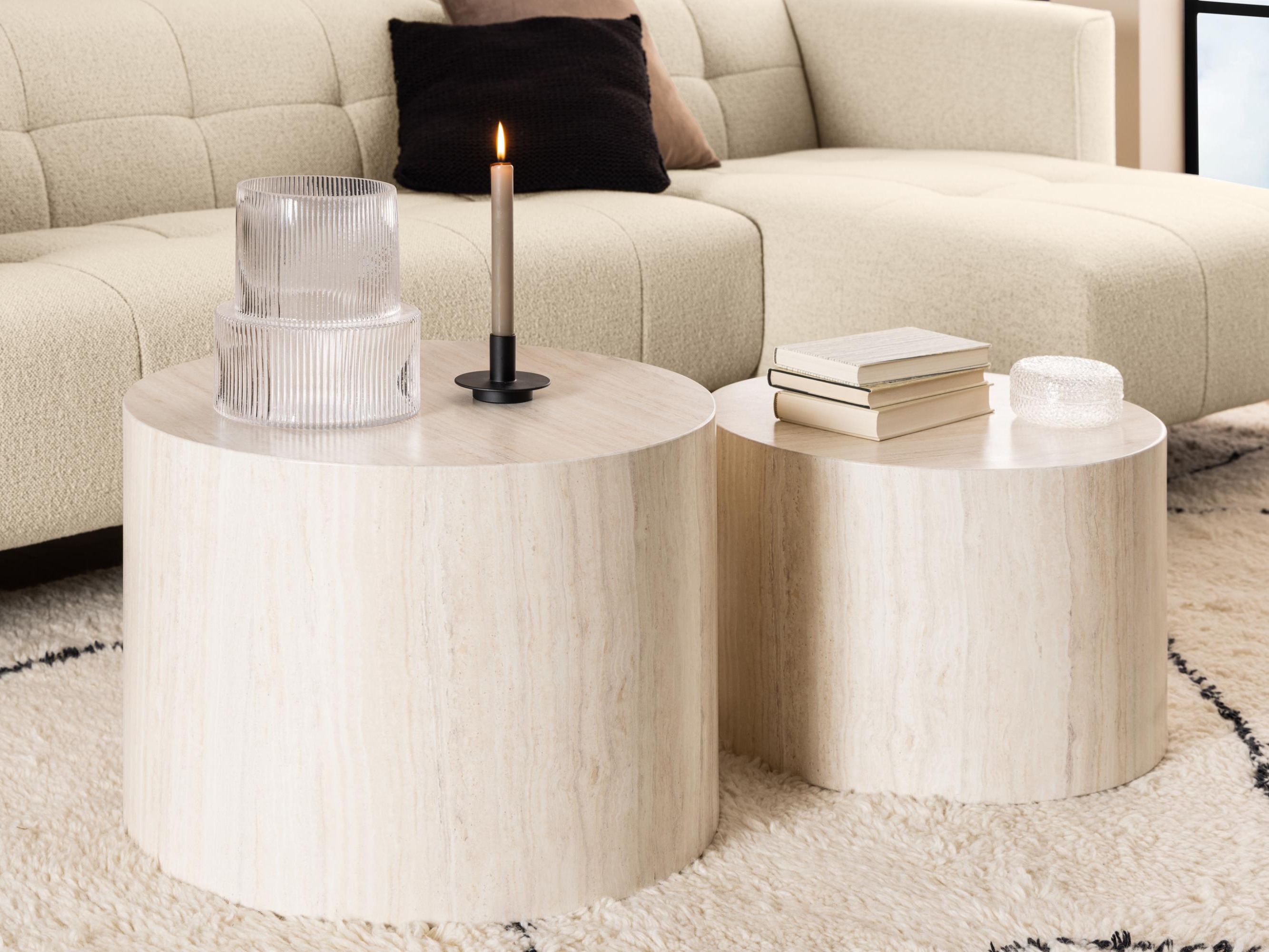 Nest of coffee tables Norsica 800 (Beige)