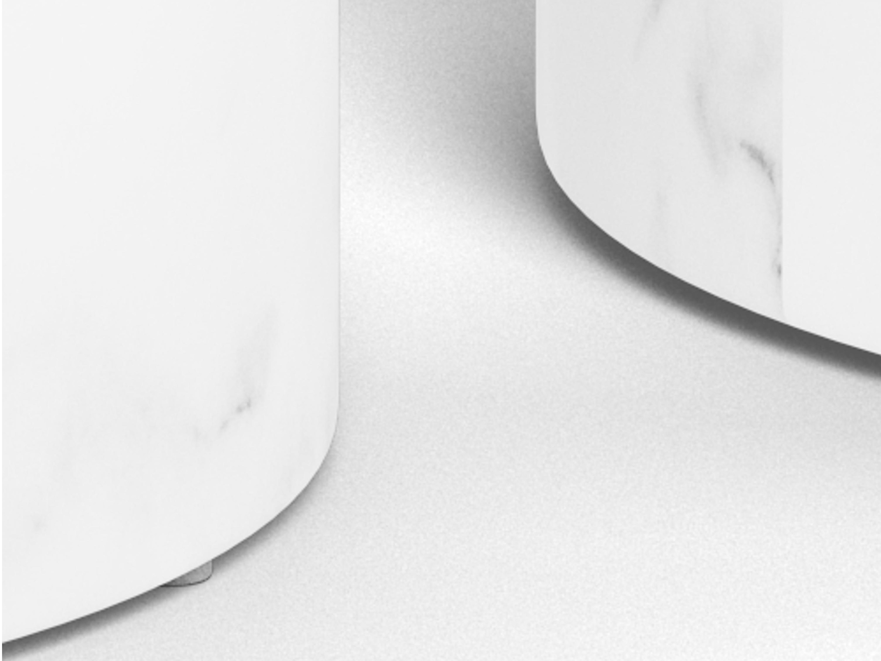 Nest of coffee tables Norsica 800 (White marble)