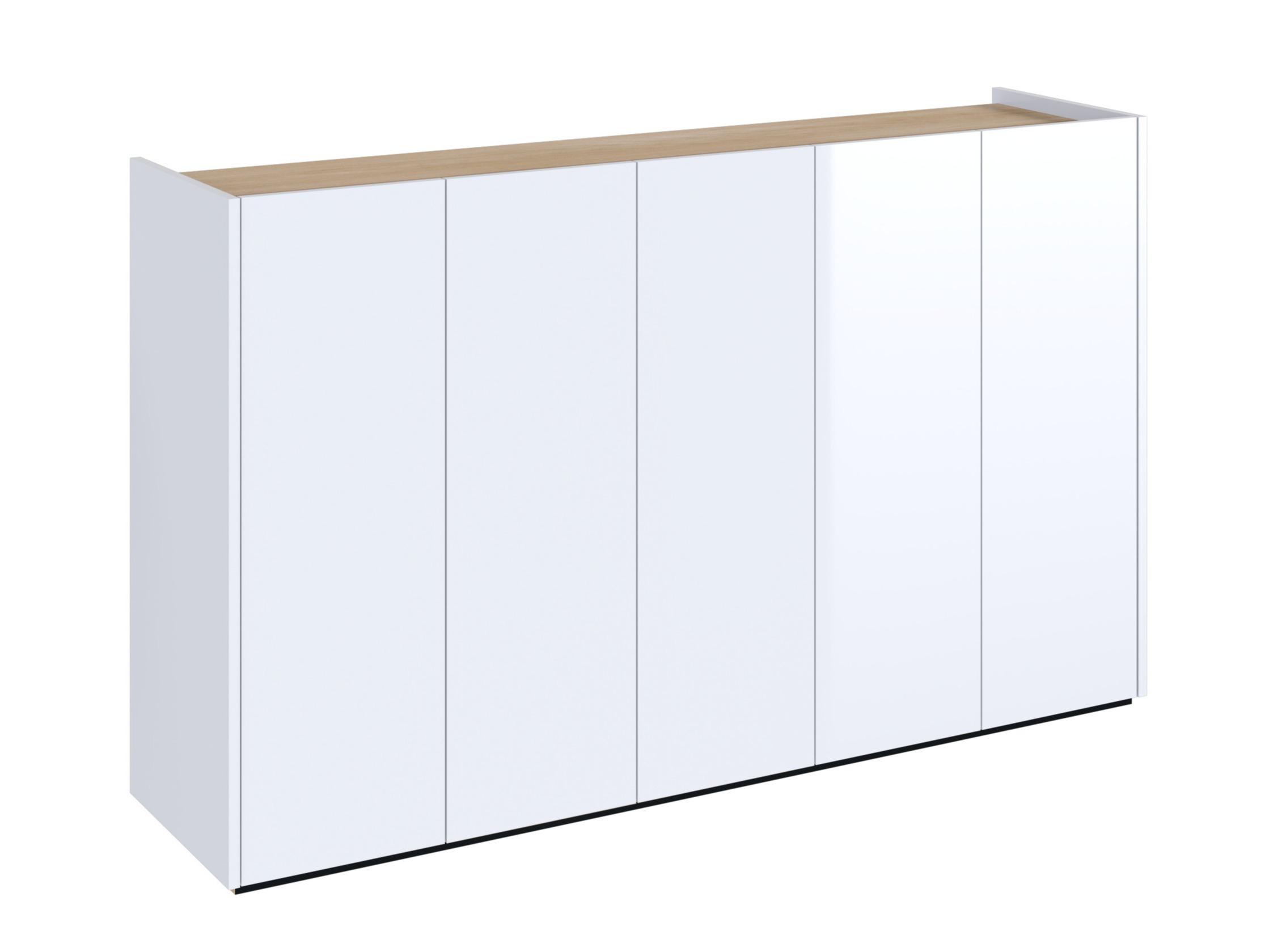 Sideboard Fresno 147 (Glossy white)