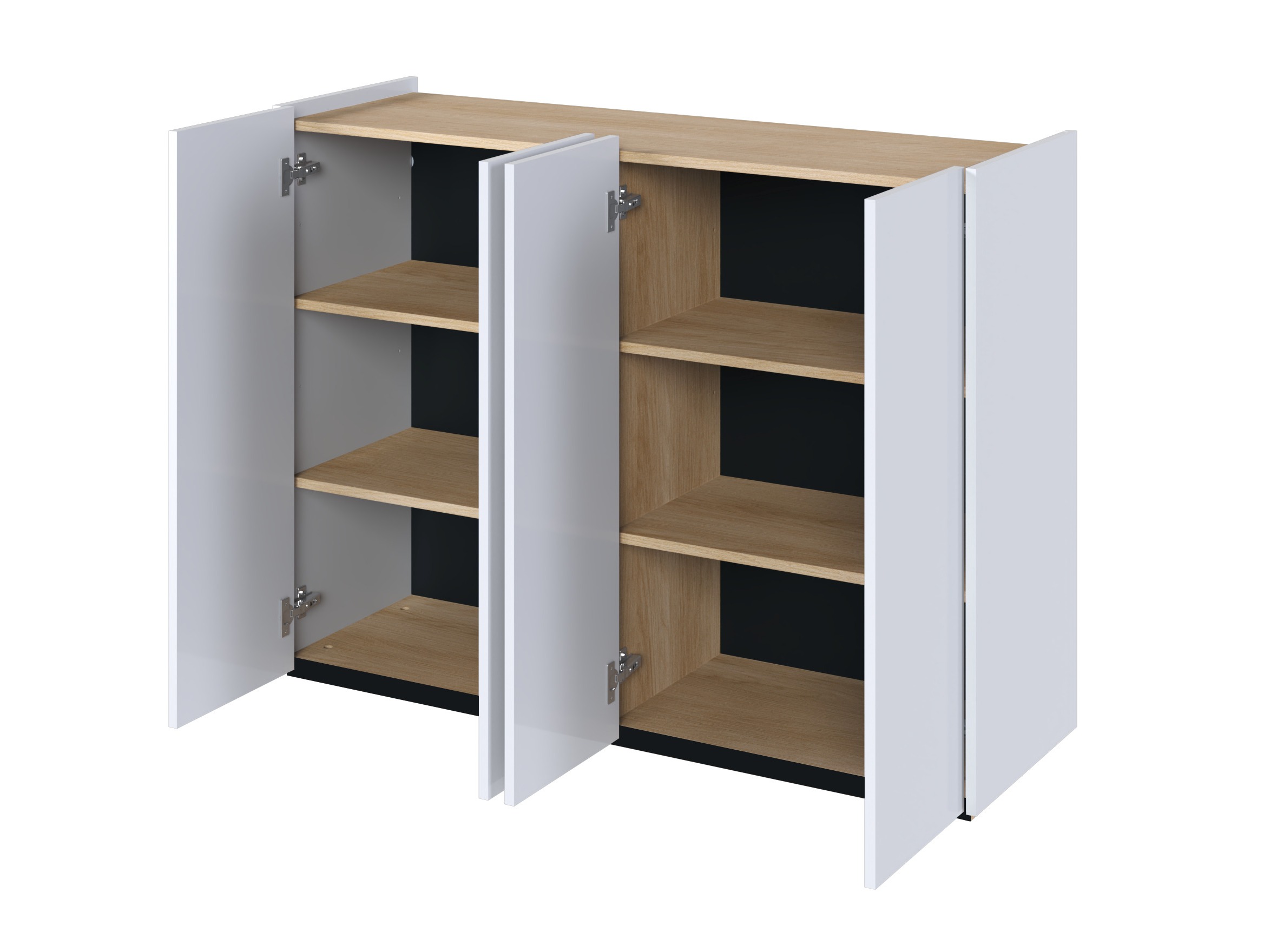 Sideboard Fresno 148 (Glossy white)