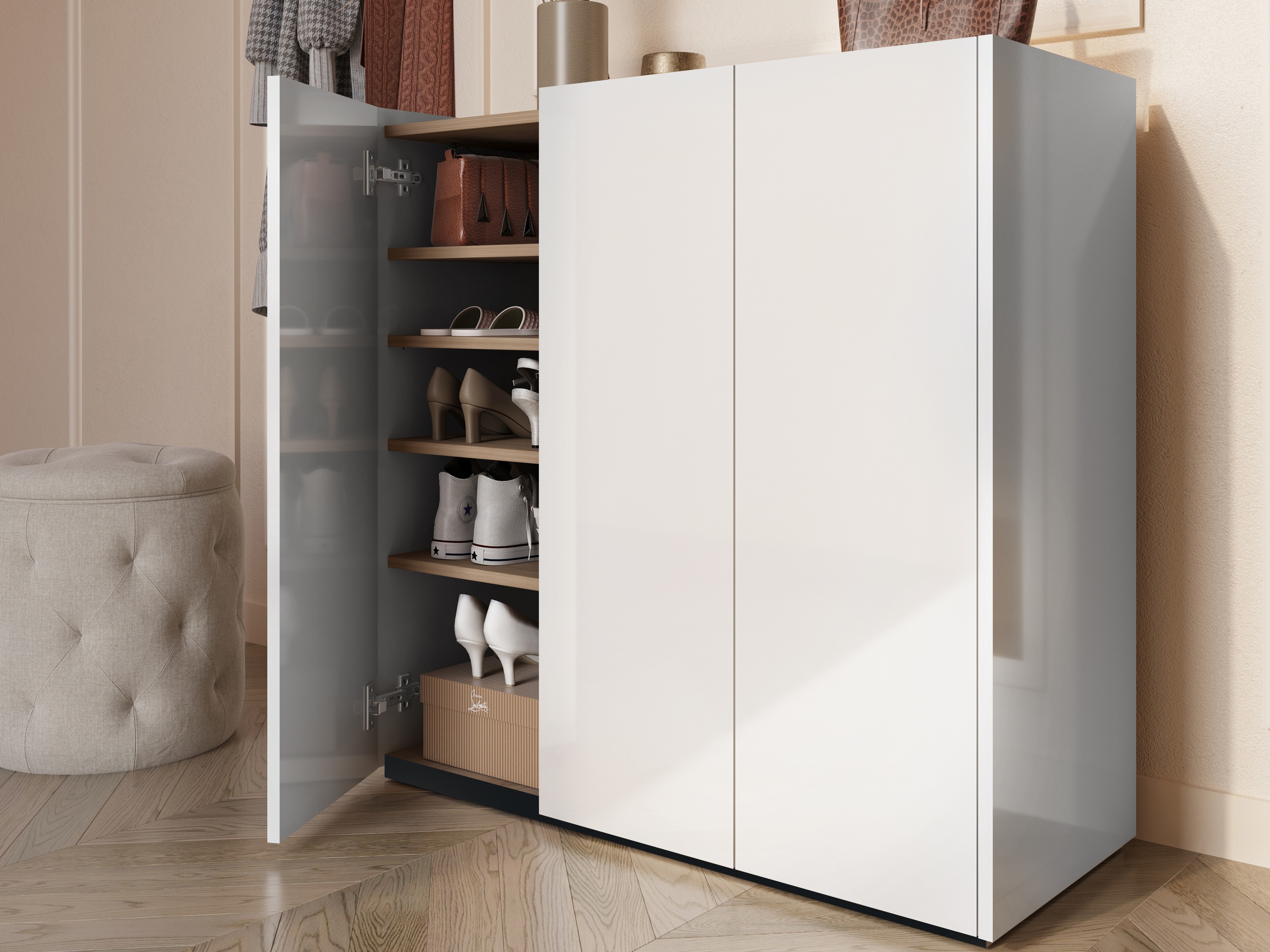 Sideboard Fresno 149 (Glossy white)