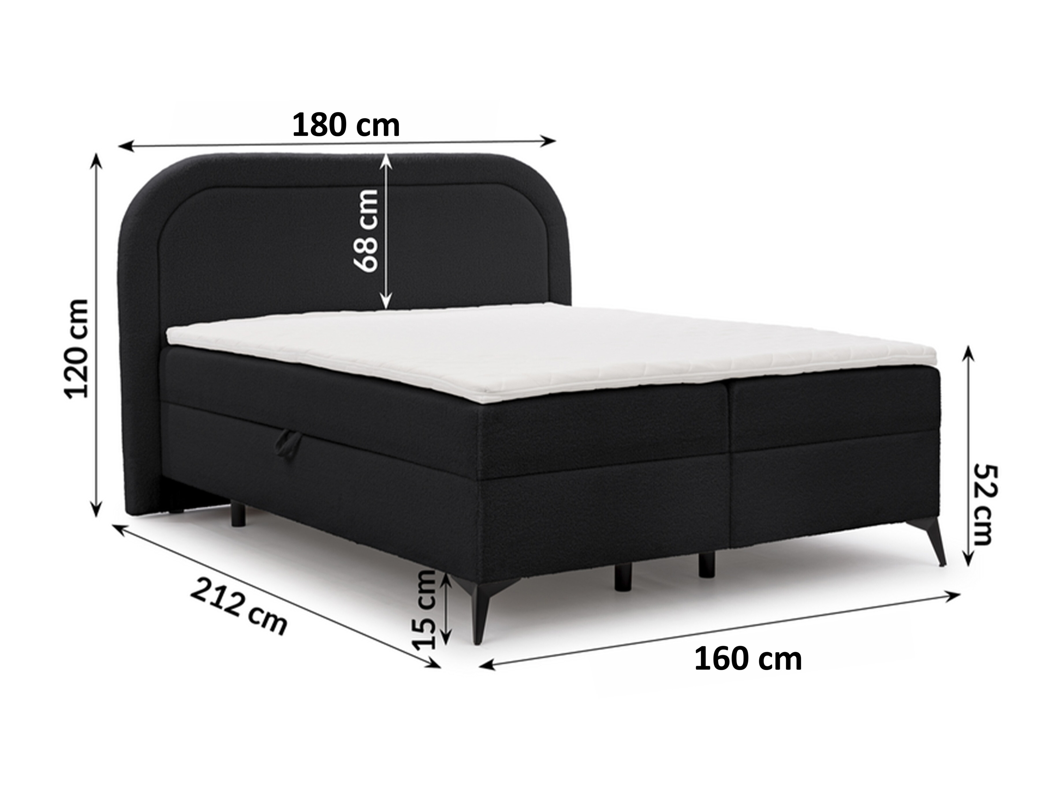 Continental bed Rocklin 115 (Quelle 100)