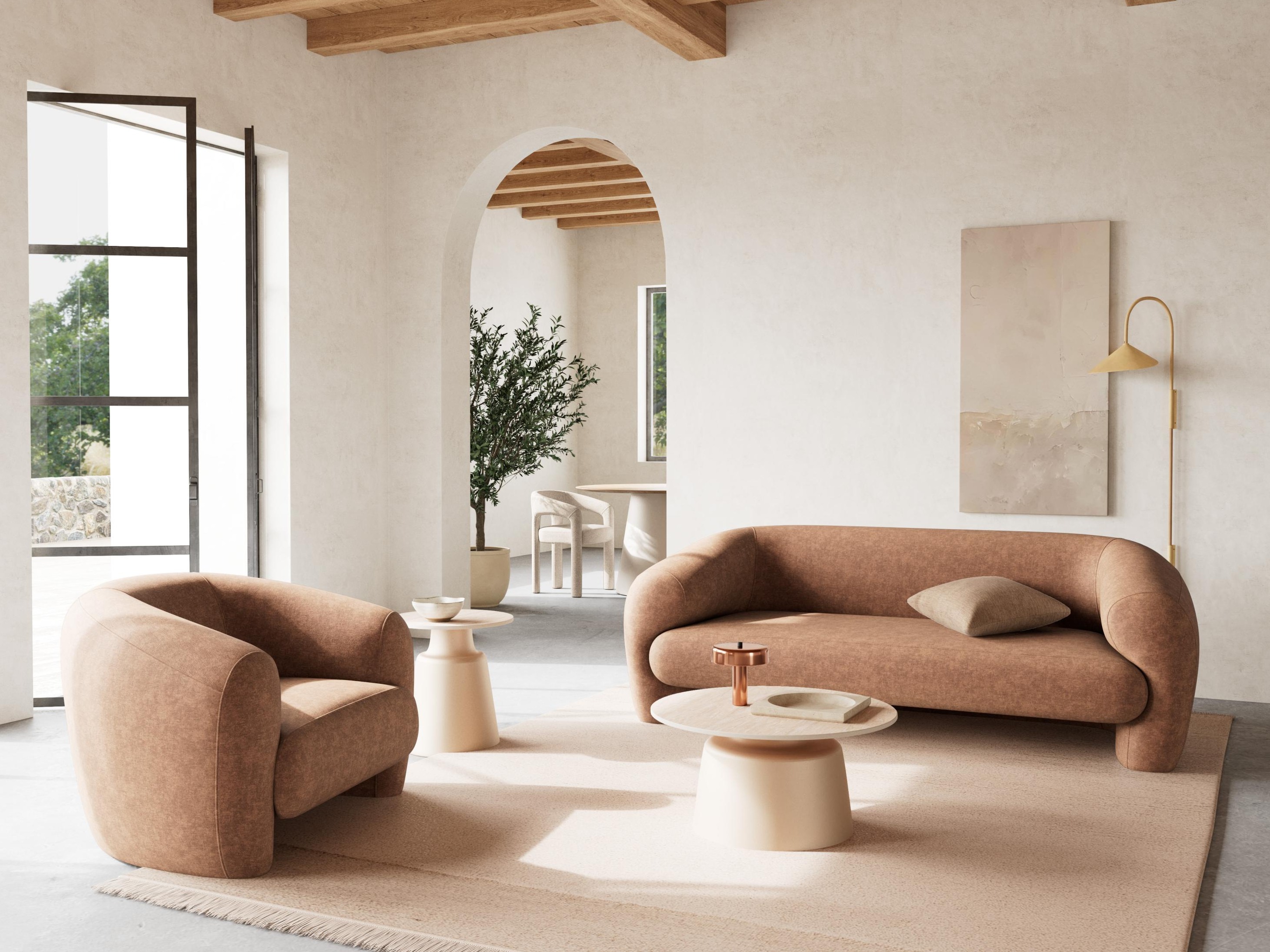 Coffee table Norsica 1045 (Beige)
