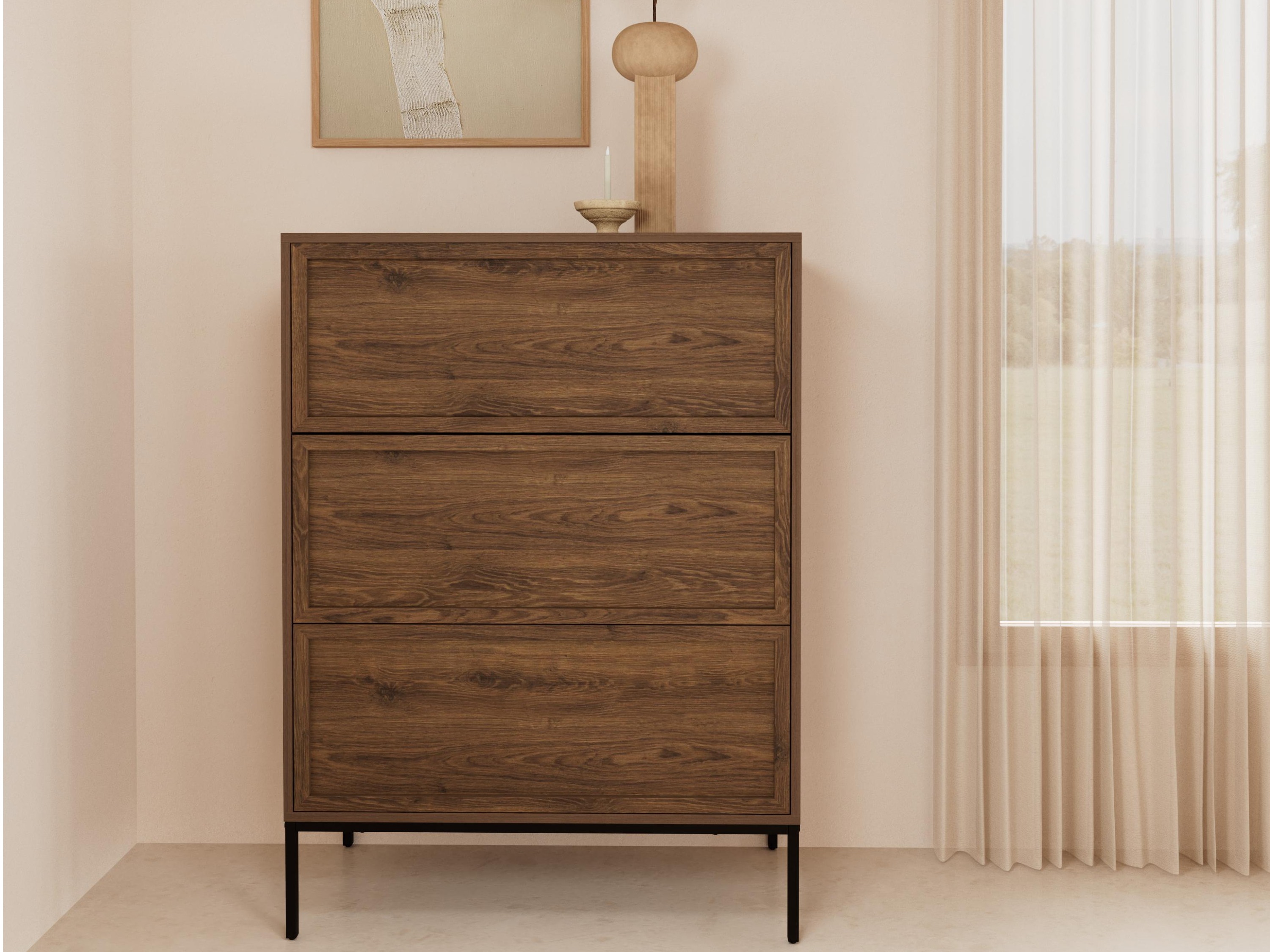 Chest of drawers Norsica 1049 (Dark oak)