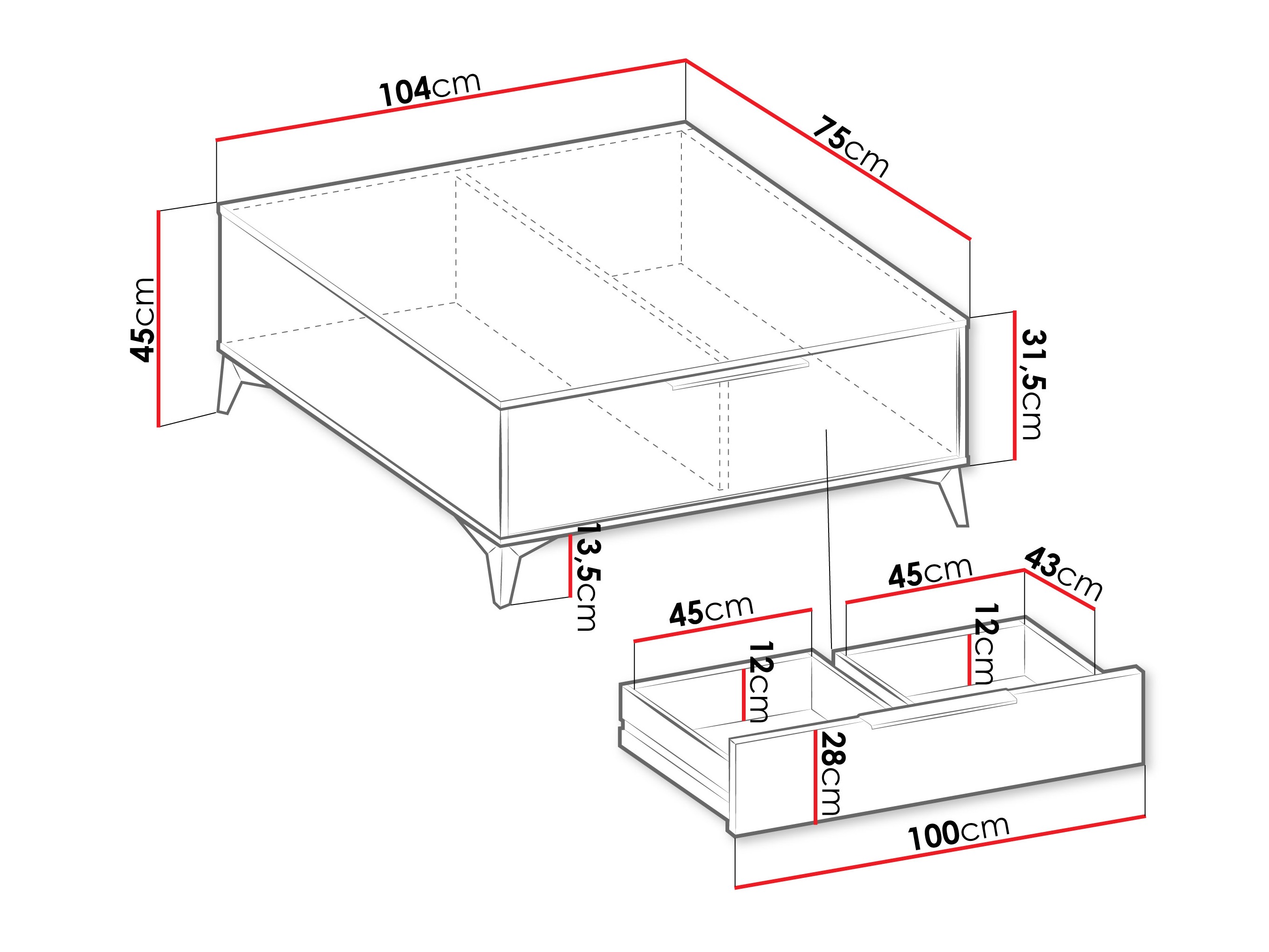 Coffee table Comfivo Citrus I
