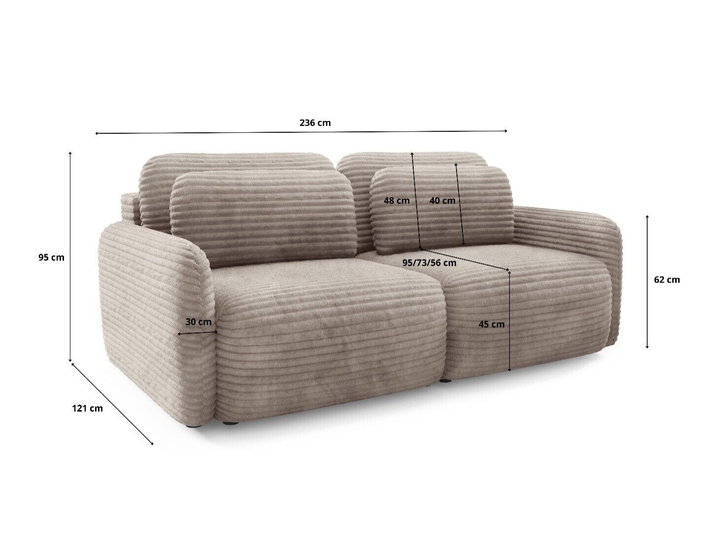 Sofa bed Franklin 216 (Ambience 20)