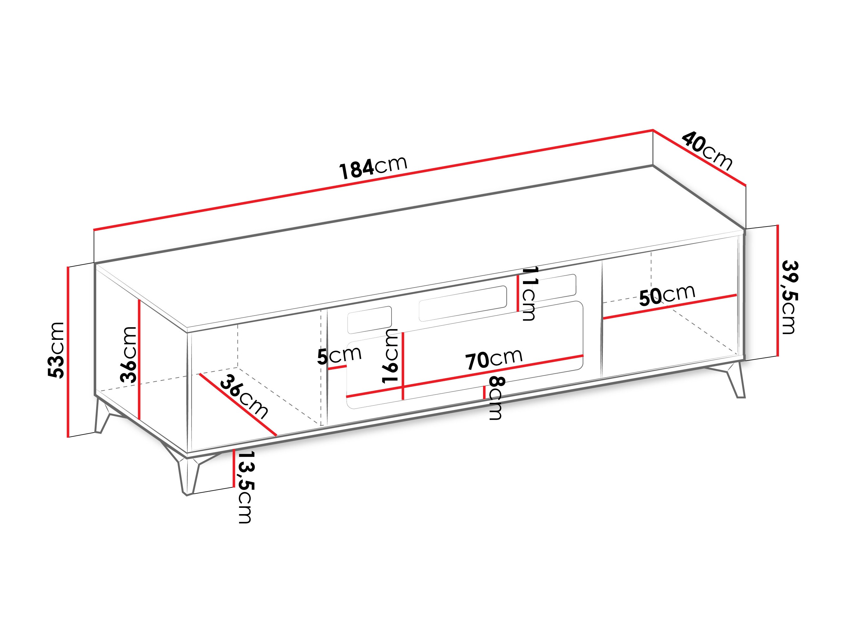 TV stand Comfivo Citrus II
