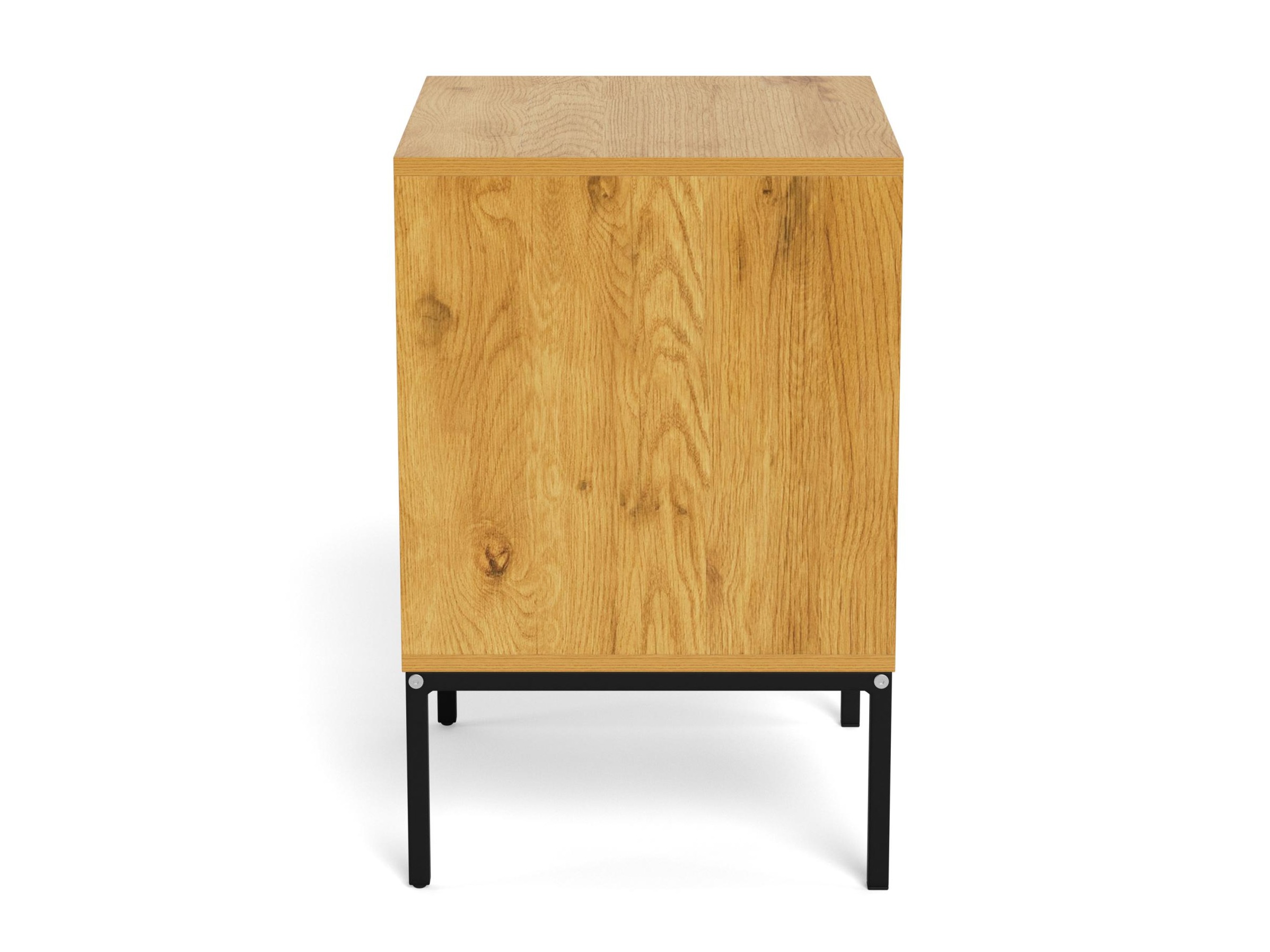 Bedside table Norsica 1050 (Black + Wild oak)