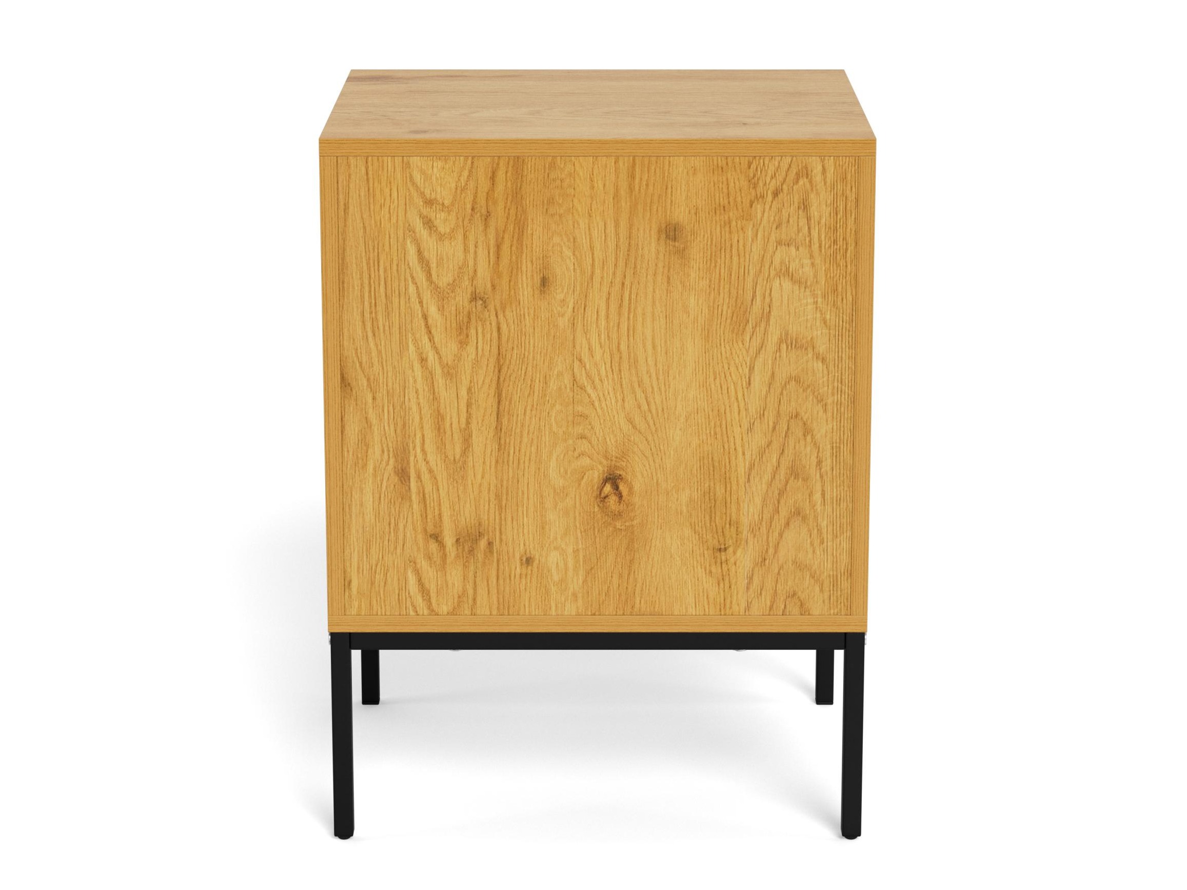 Bedside table Norsica 1050 (Black + Wild oak)