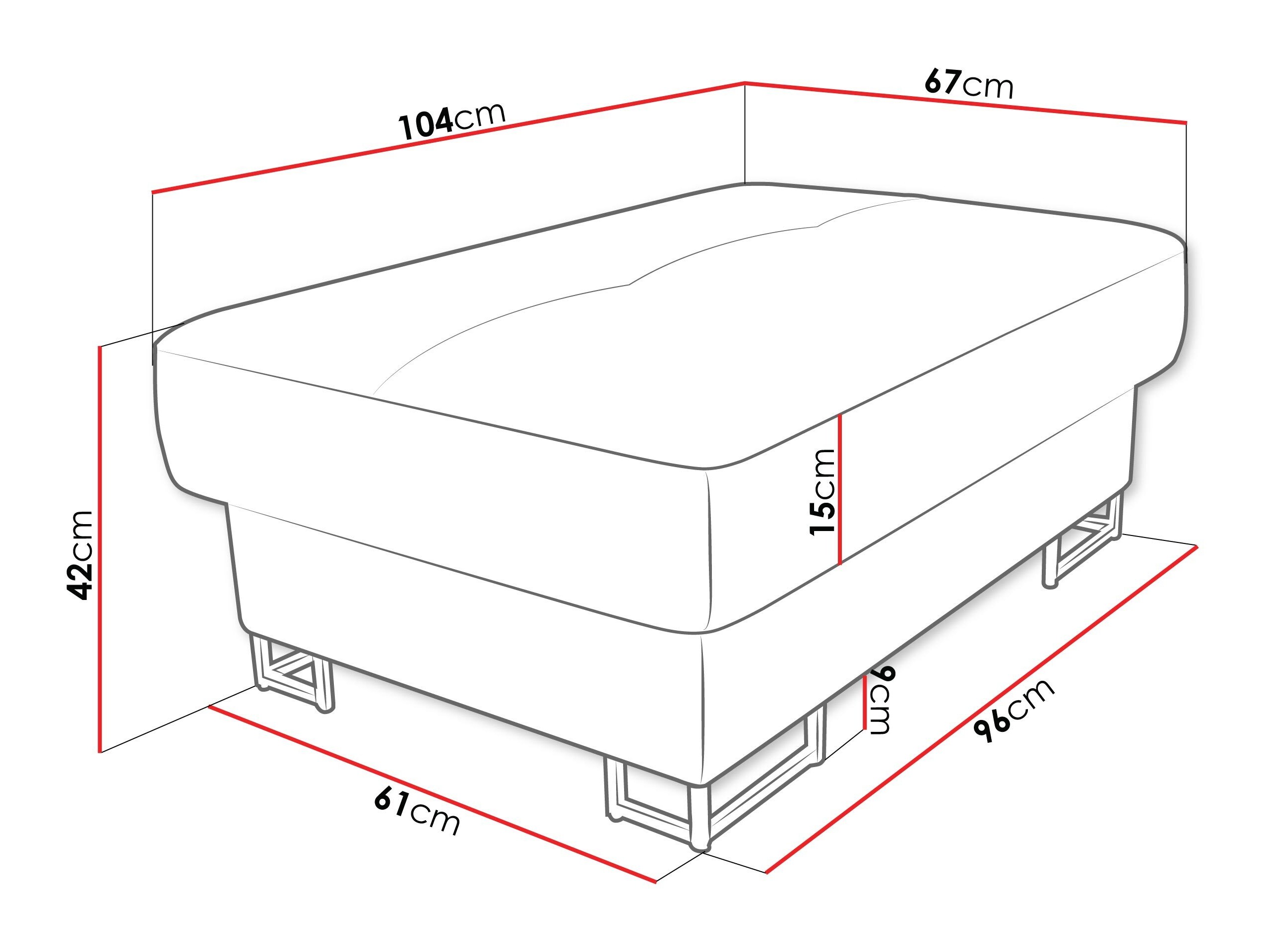Upholstered bench Comfivo Ruta (Magic Velvet 2216)