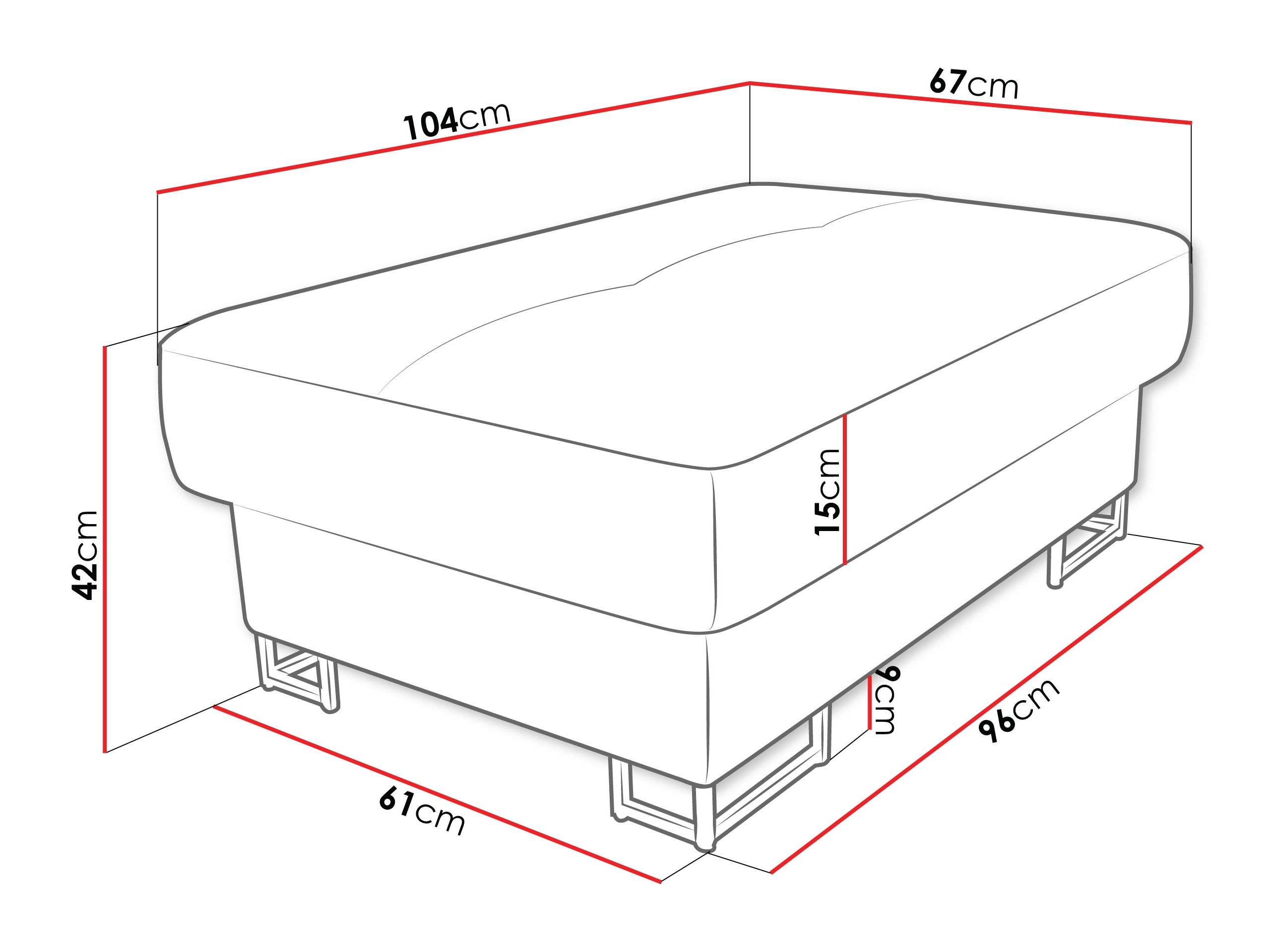 Upholstered bench Comfivo Ruta (Margo 227.09)