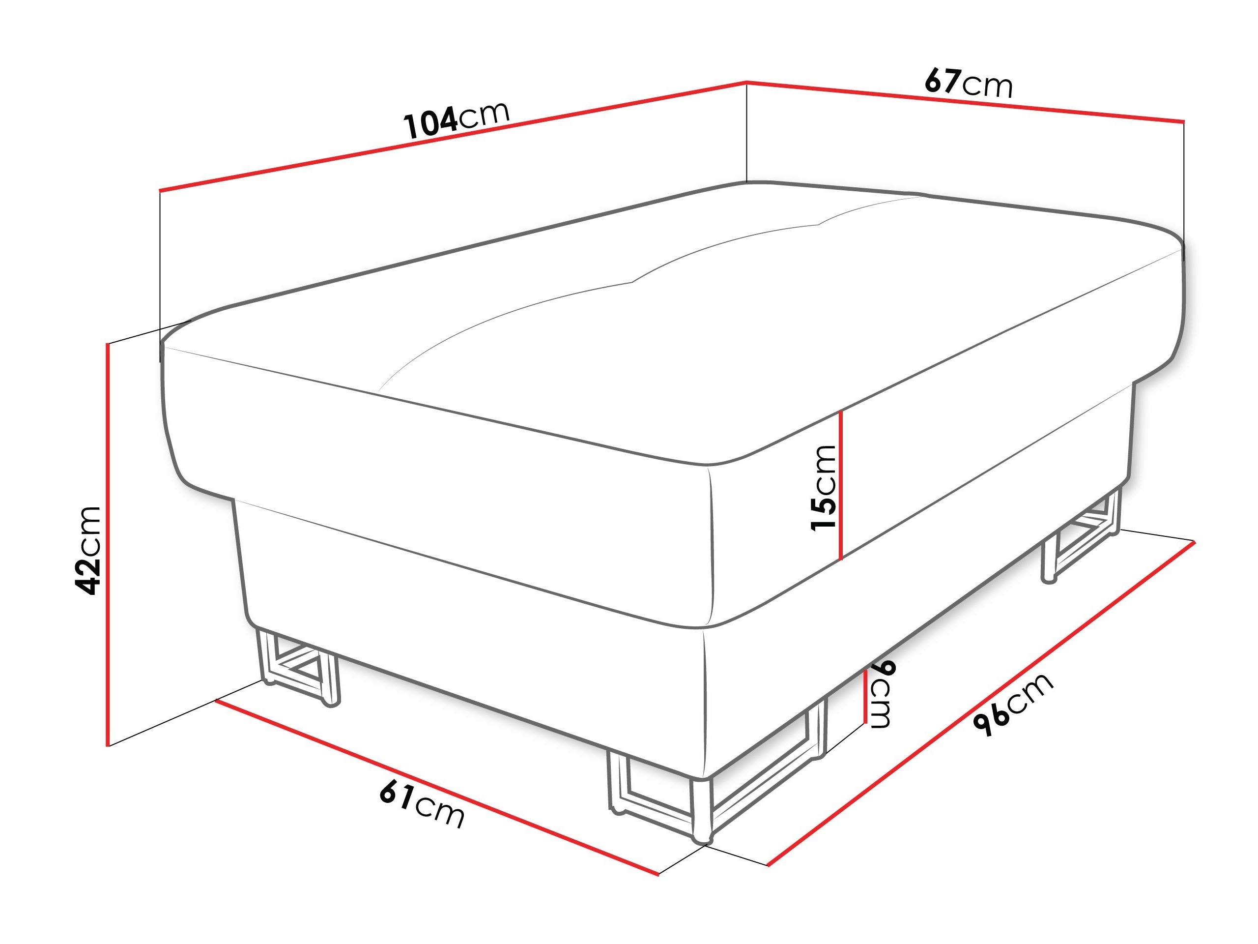 Upholstered bench Comfivo Ruta (Miu 2049)