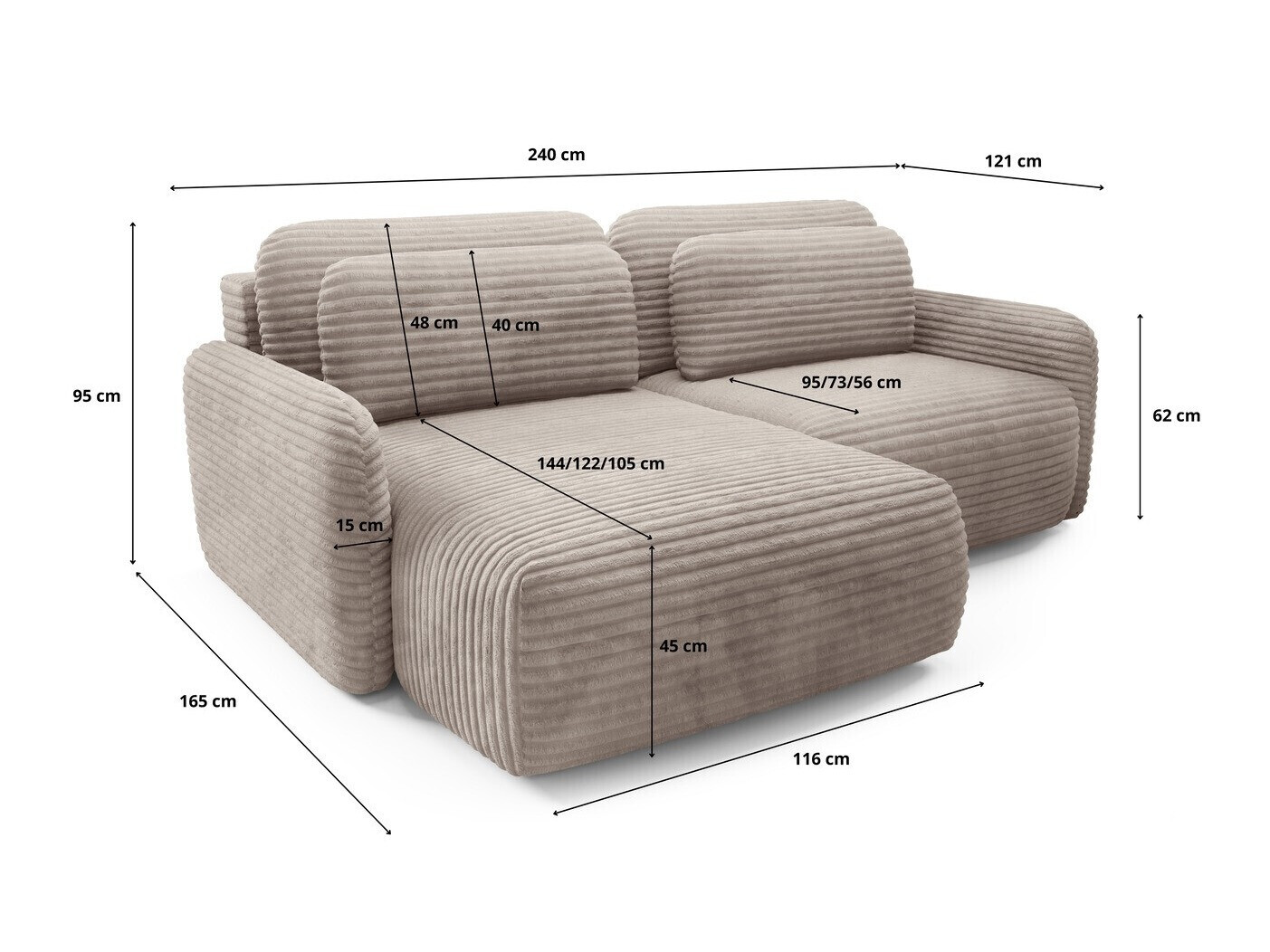 Corner sofa Franklin 217 (Ambience 1)
