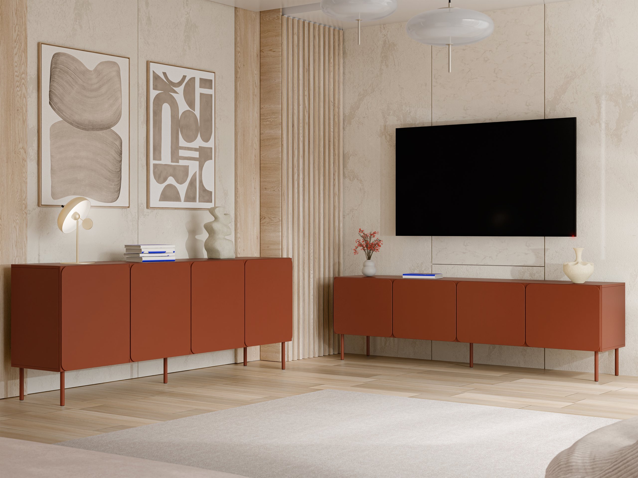 Living room set Fentore 103 (Red)