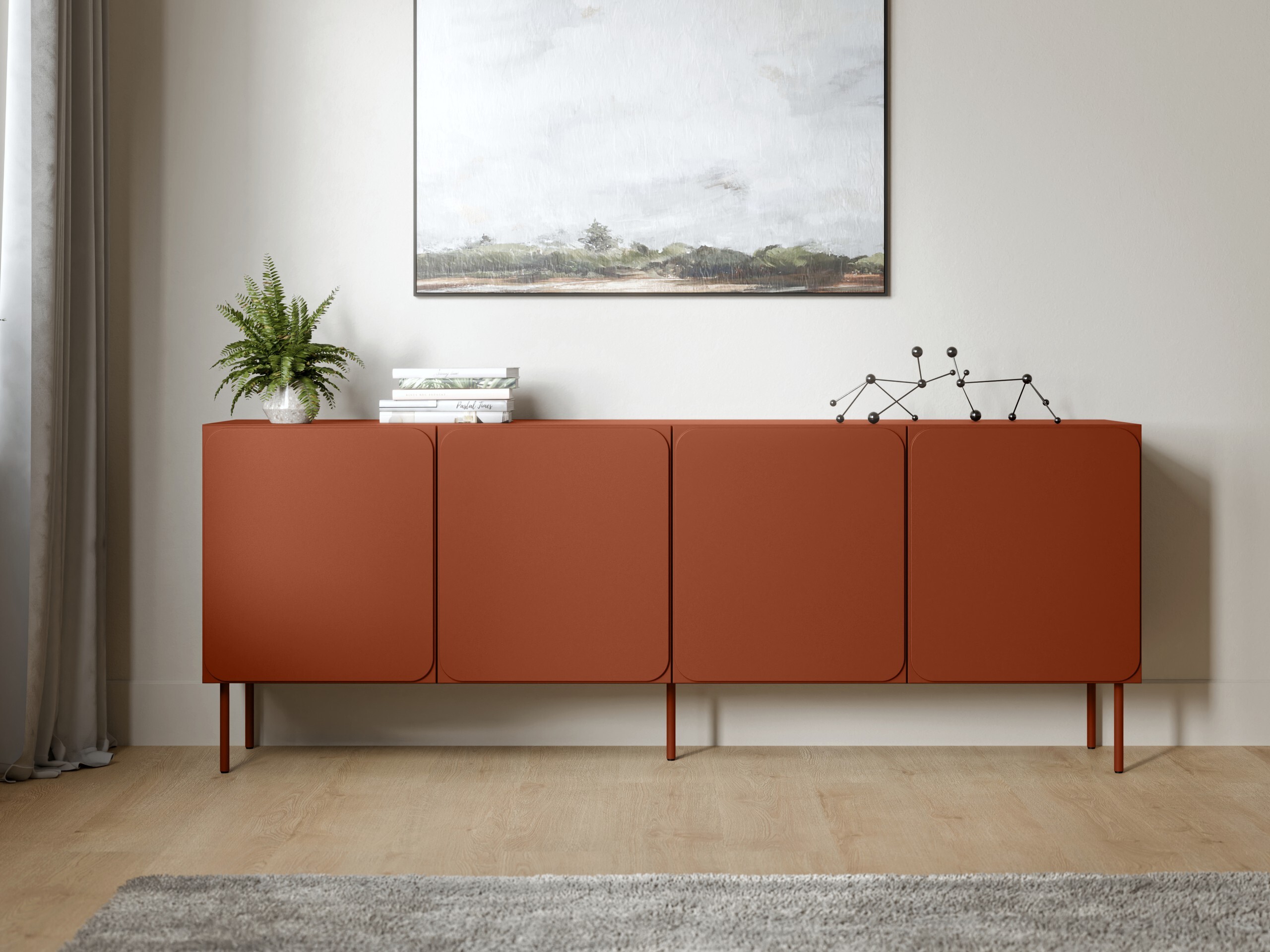 Sideboard Fentore 100 (Red)