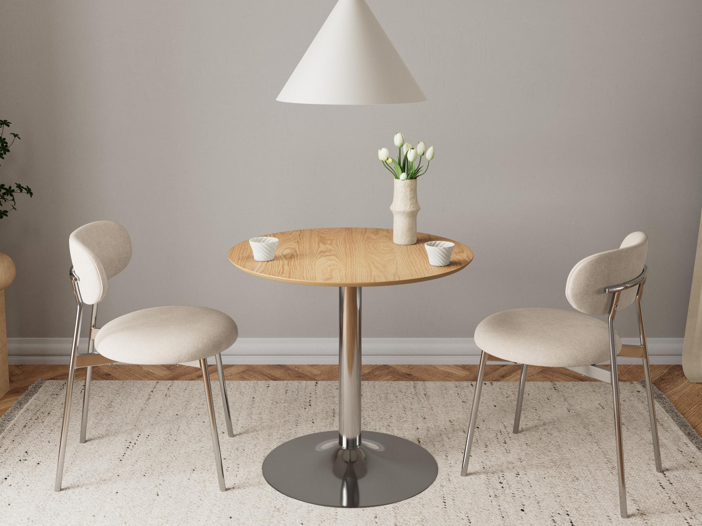 Table Norsica 1057 (Silver + Oak)