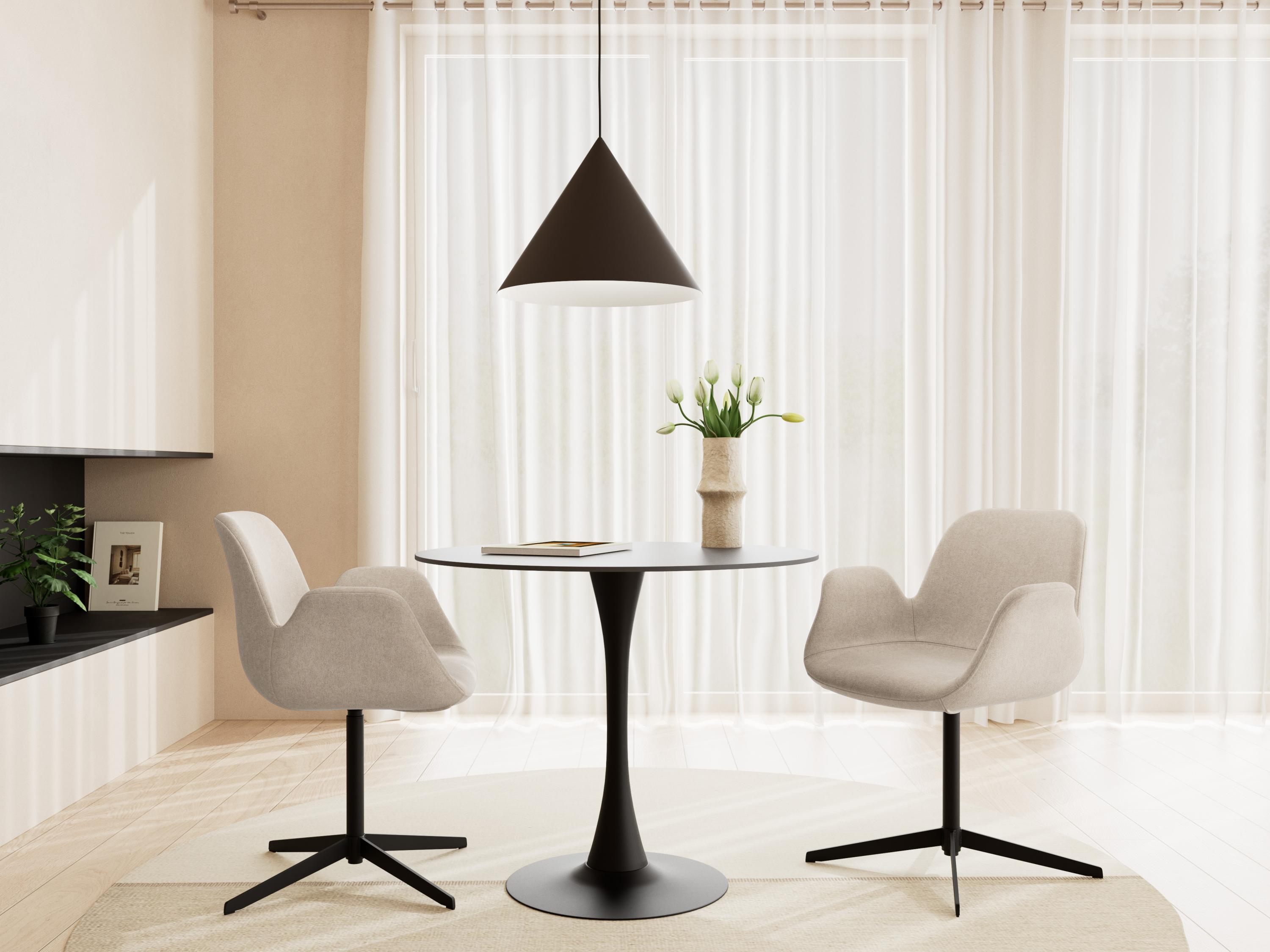 Chair Norsica 1058 (Black + Light brown)