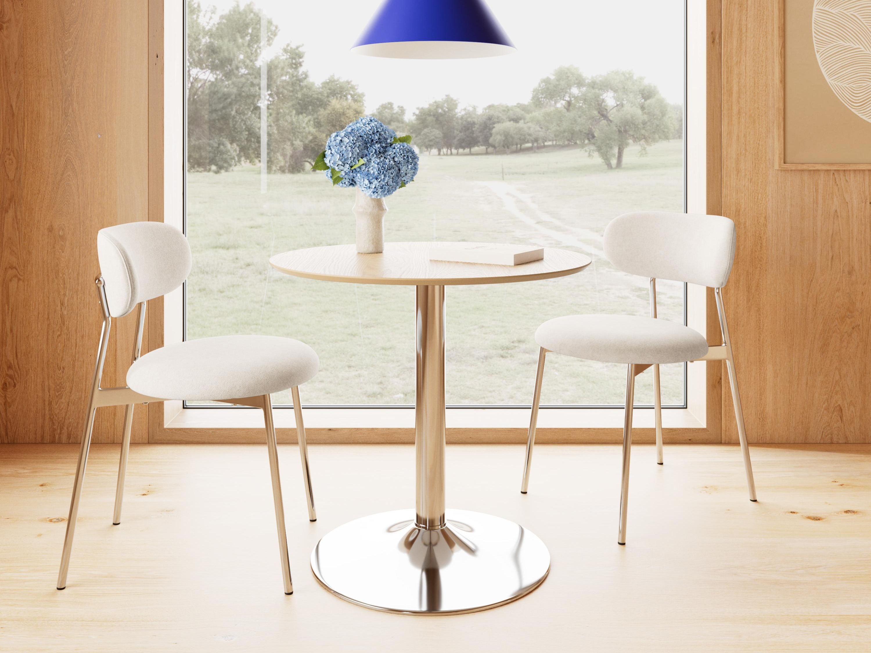 Table Norsica 1057 (Silver + Oak)
