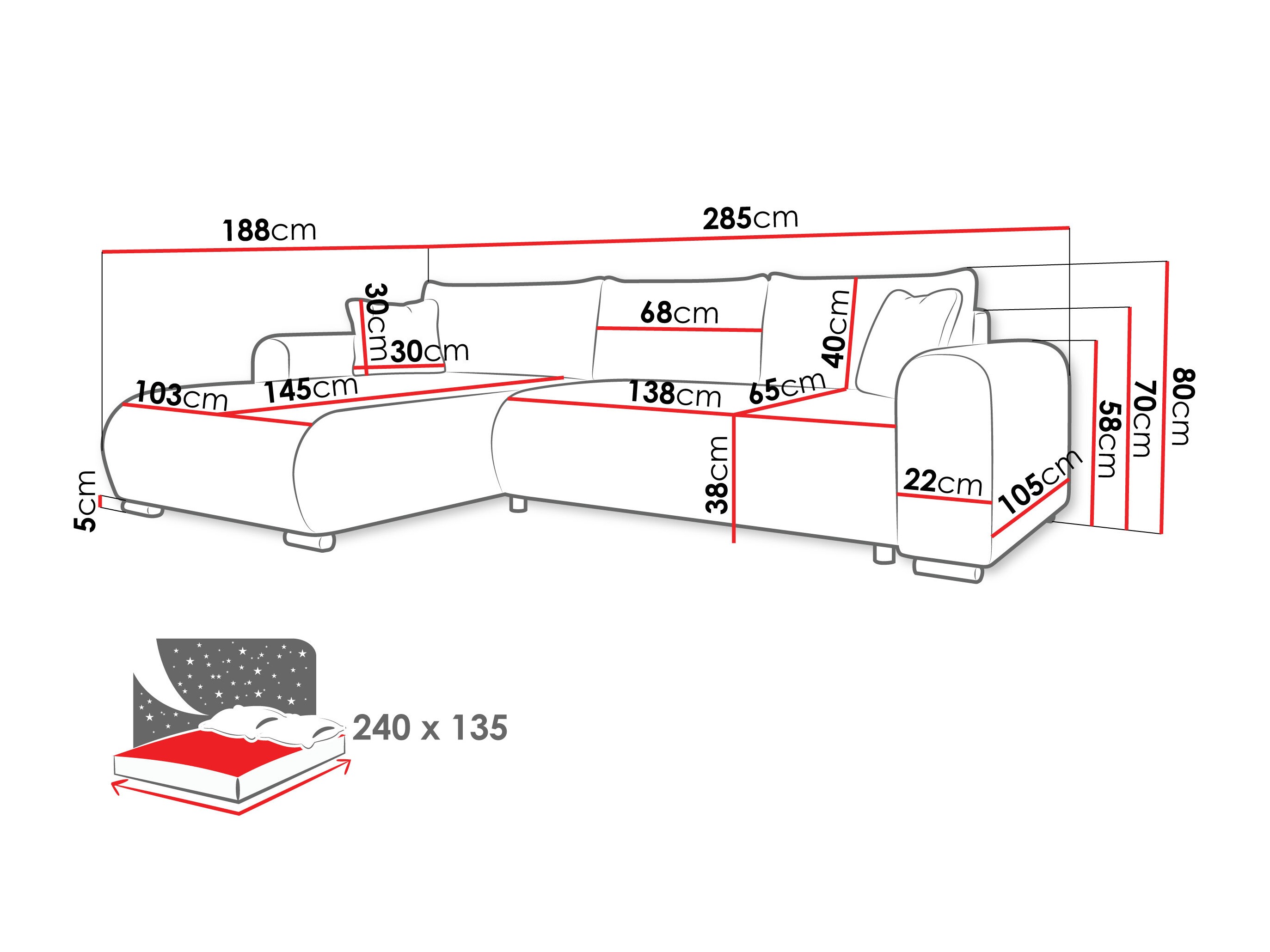 Corner sofa Comfivo Consors (Poso 100)