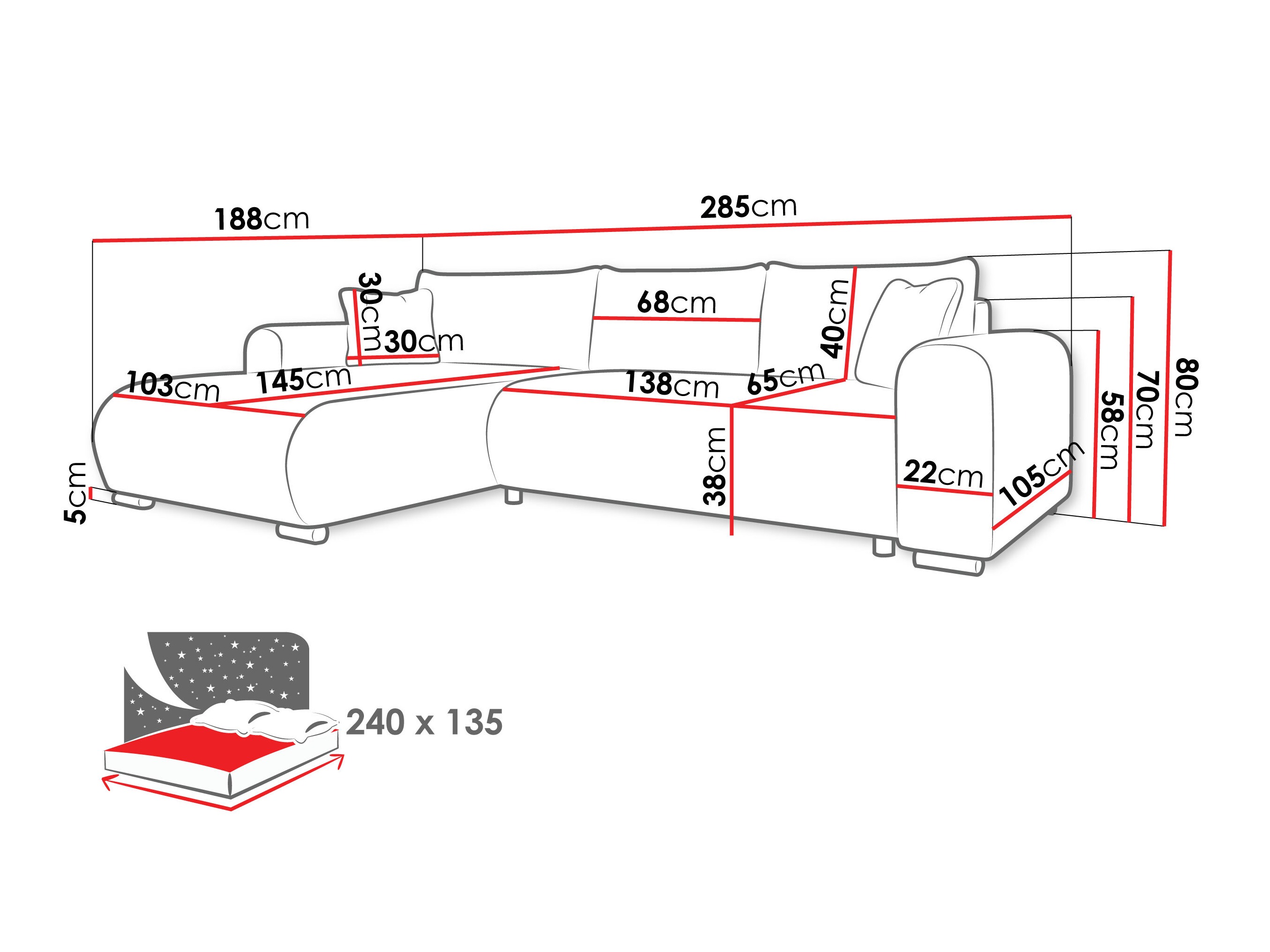 Corner sofa Comfivo Consors (Poso 14)