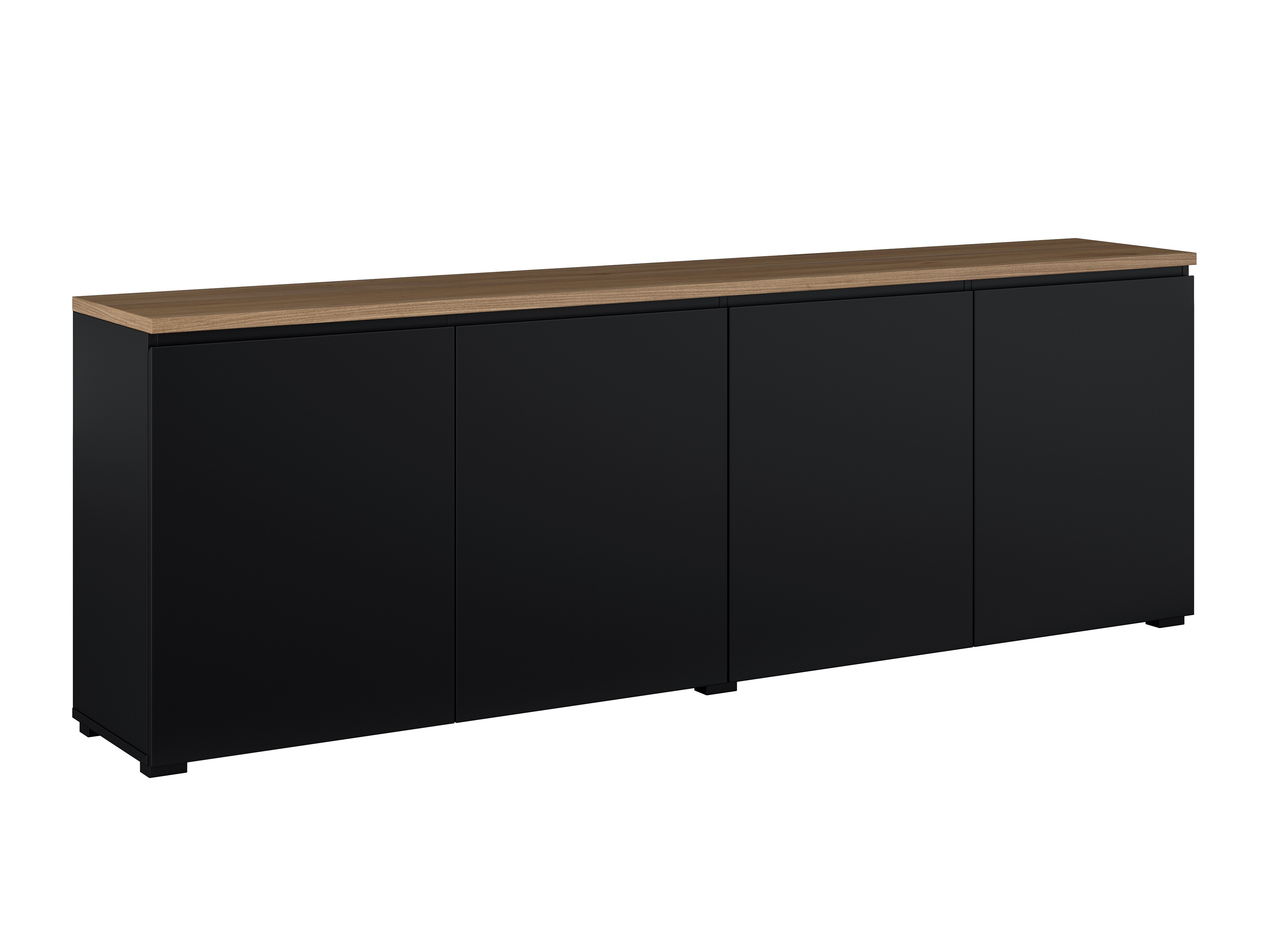 Sideboard Baletu 105 (Black + Oak)