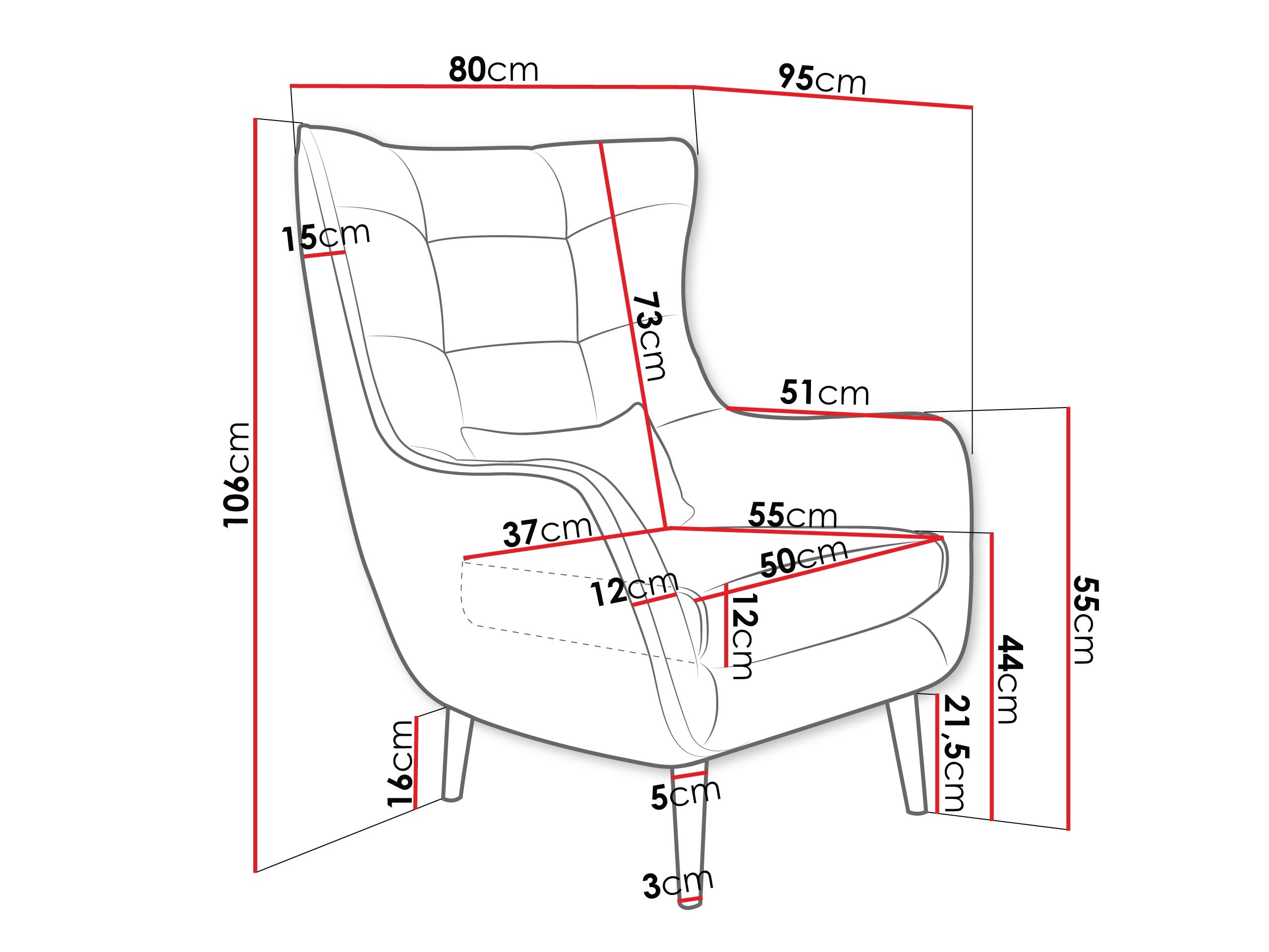 Armchair Comfivo Ulmus VI (Lambi 06)