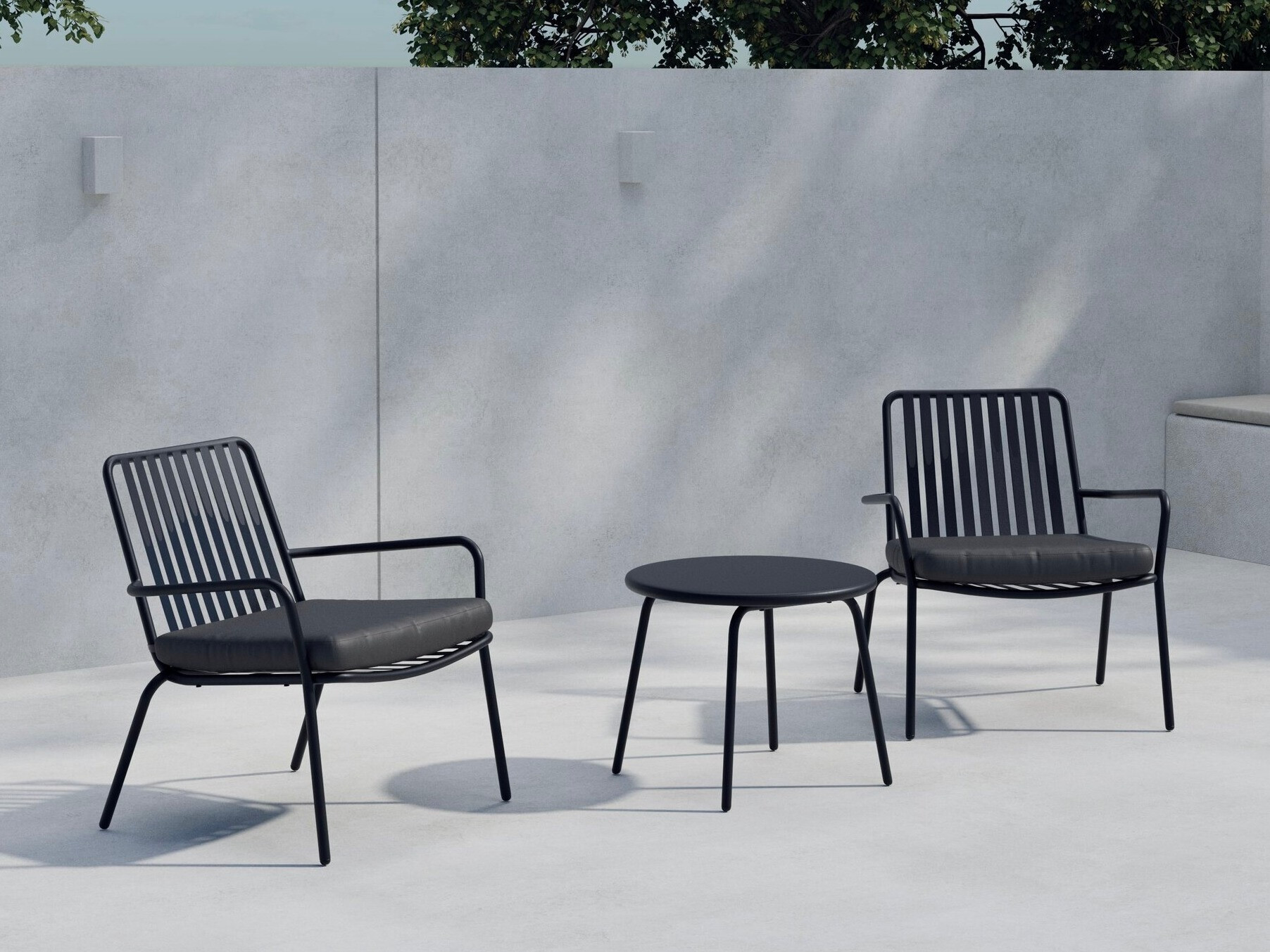 Balcony furniture set Dallas 5190 (Black)