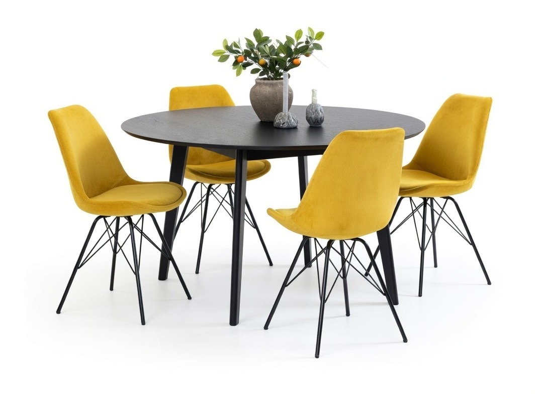 Dining set Norsica 505 (Yellow + Black)