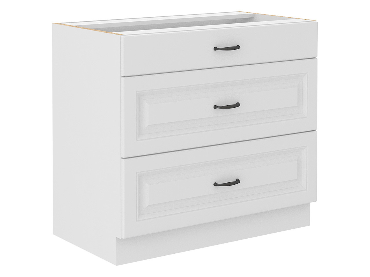 Modular cabinet with drawers Retro White 120