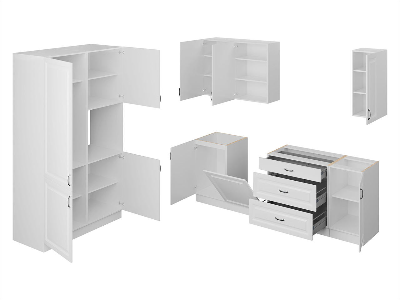 Modular kitchen set Retro White 149