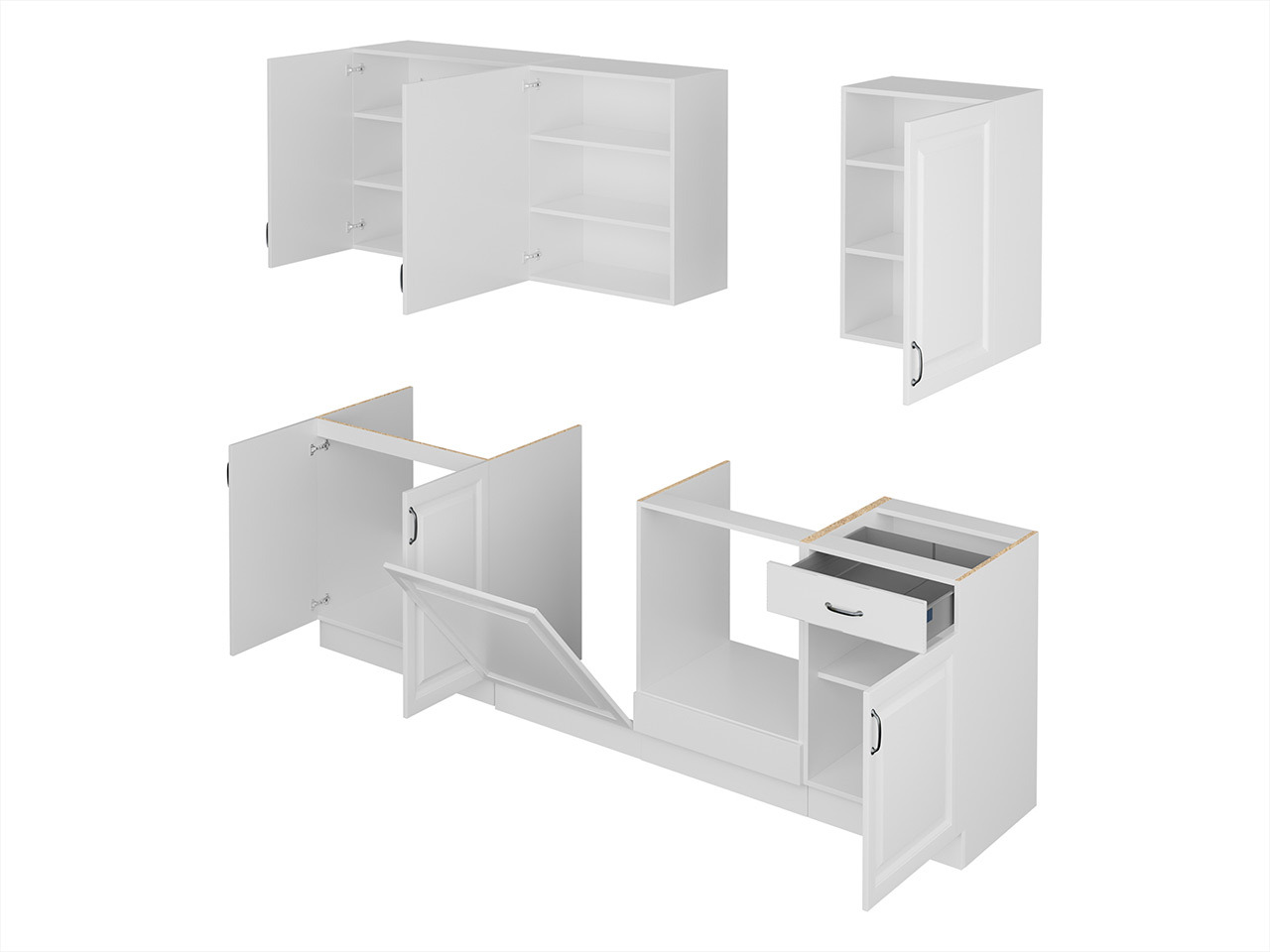 Modular kitchen set Retro White 150