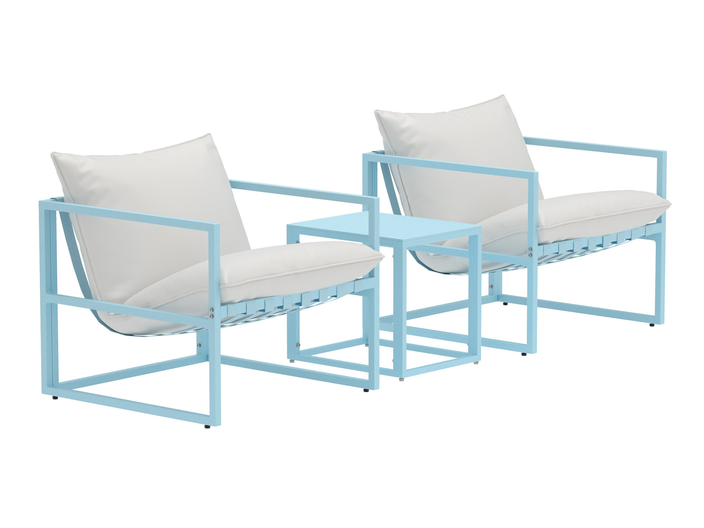 Outdoor furniture set Dallas 5186 (Light blue + Beige)