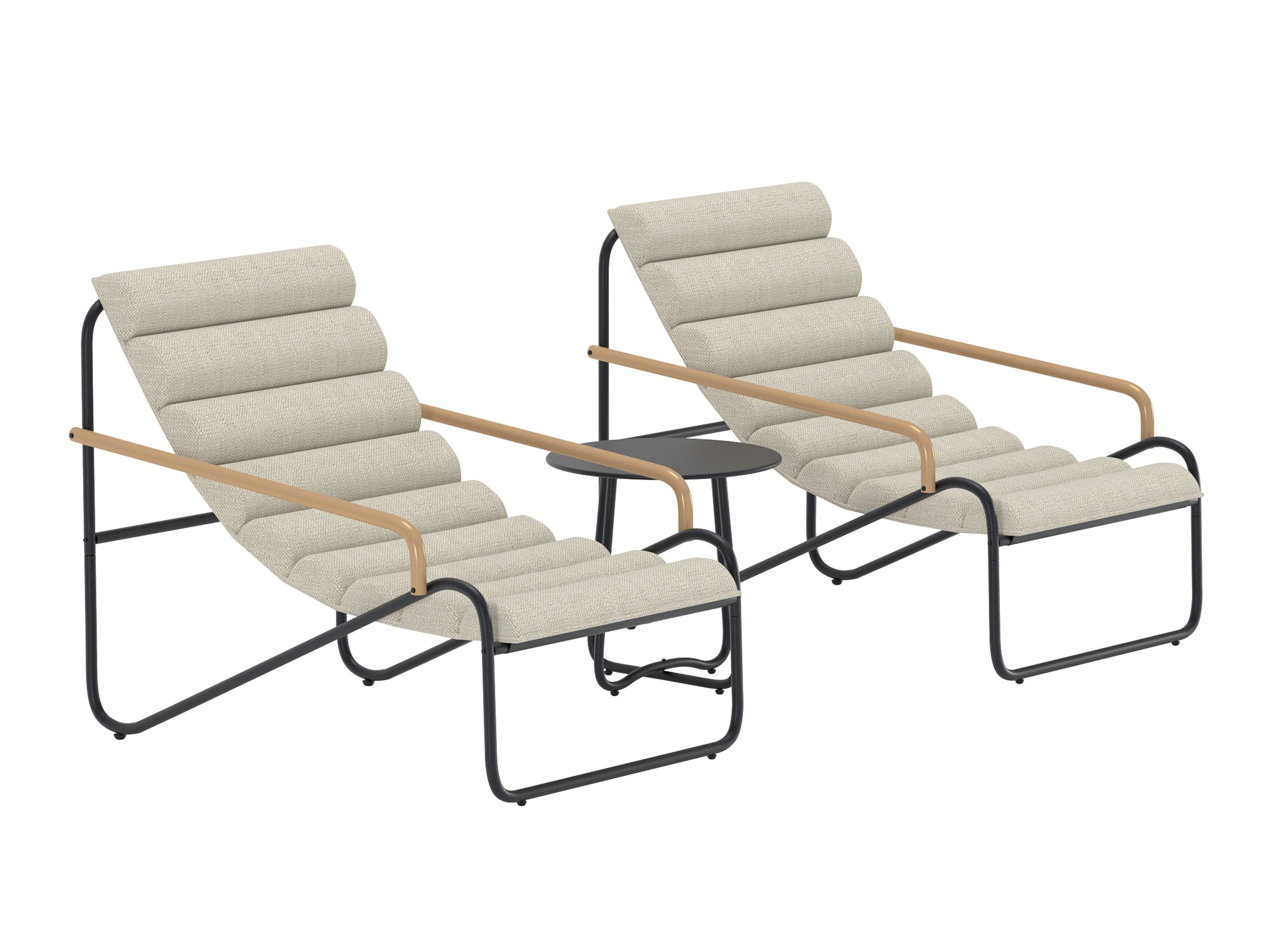 Balcony furniture set Dallas 5194 (Black)