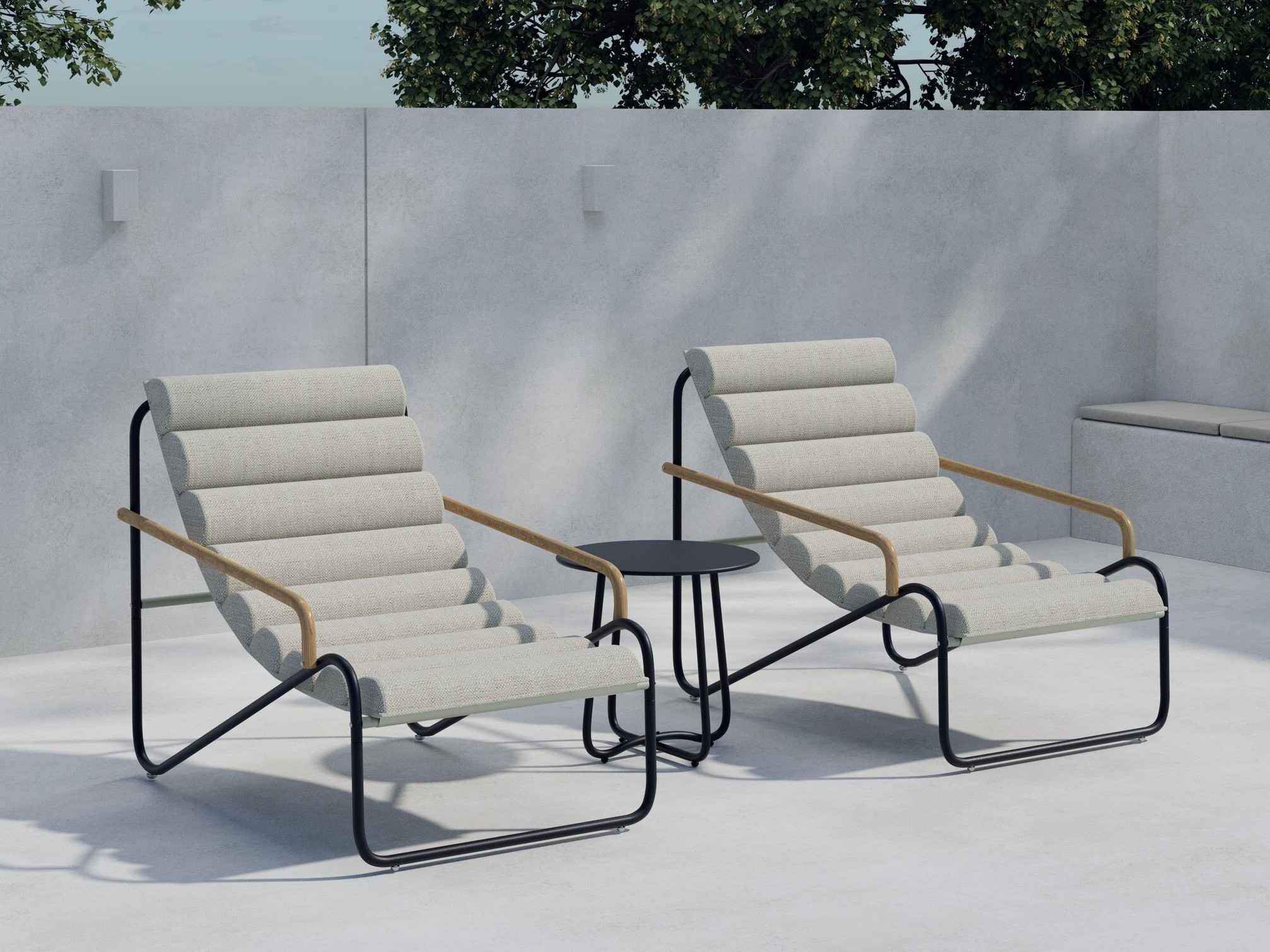 Balcony furniture set Dallas 5194 (Black)